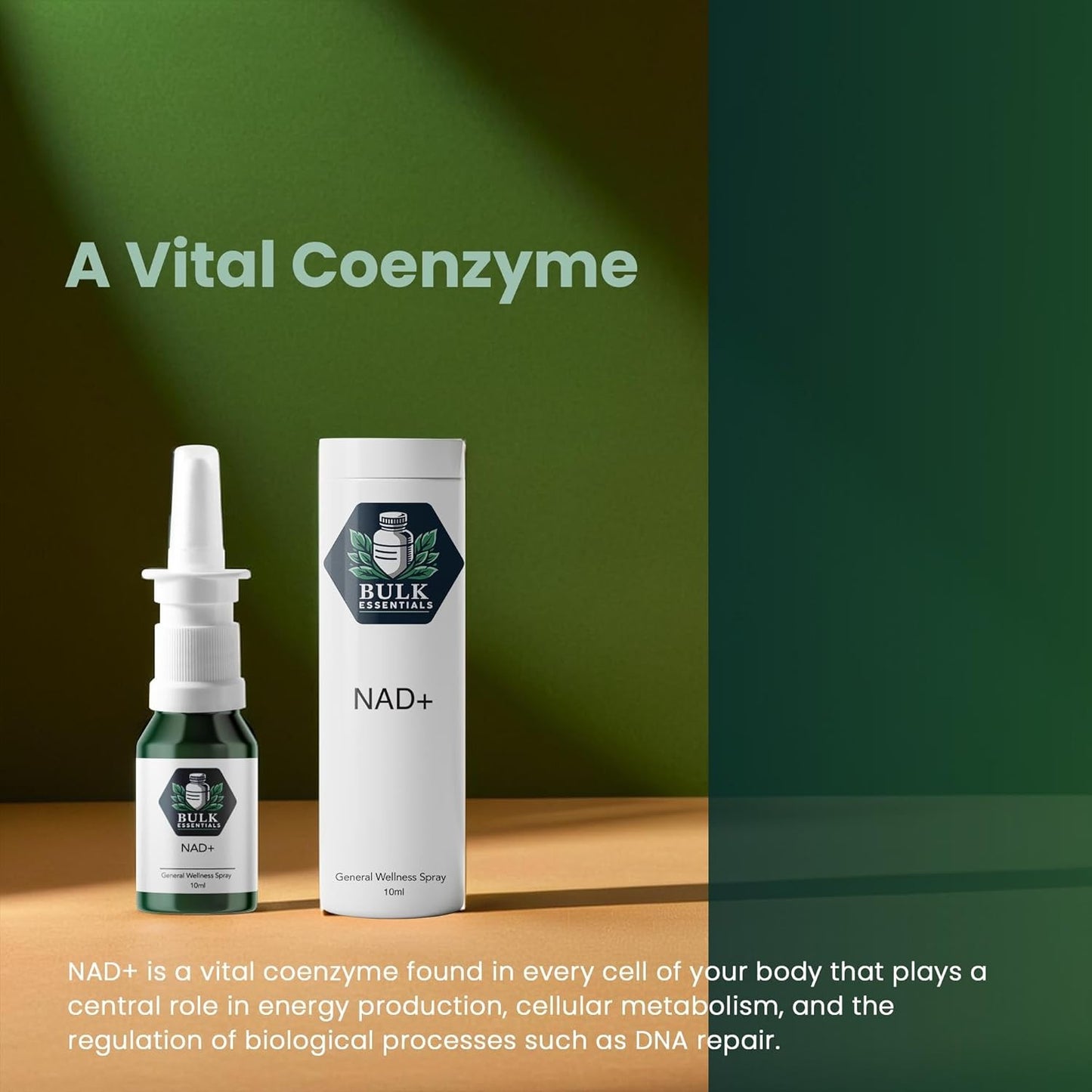NAD+ Spray | 100 Sprays | Nicotinamide Adenine Dinucleotide | NAD+ | 100% Pure & USA Made | 5mg Per Spray to Support Wellbeing