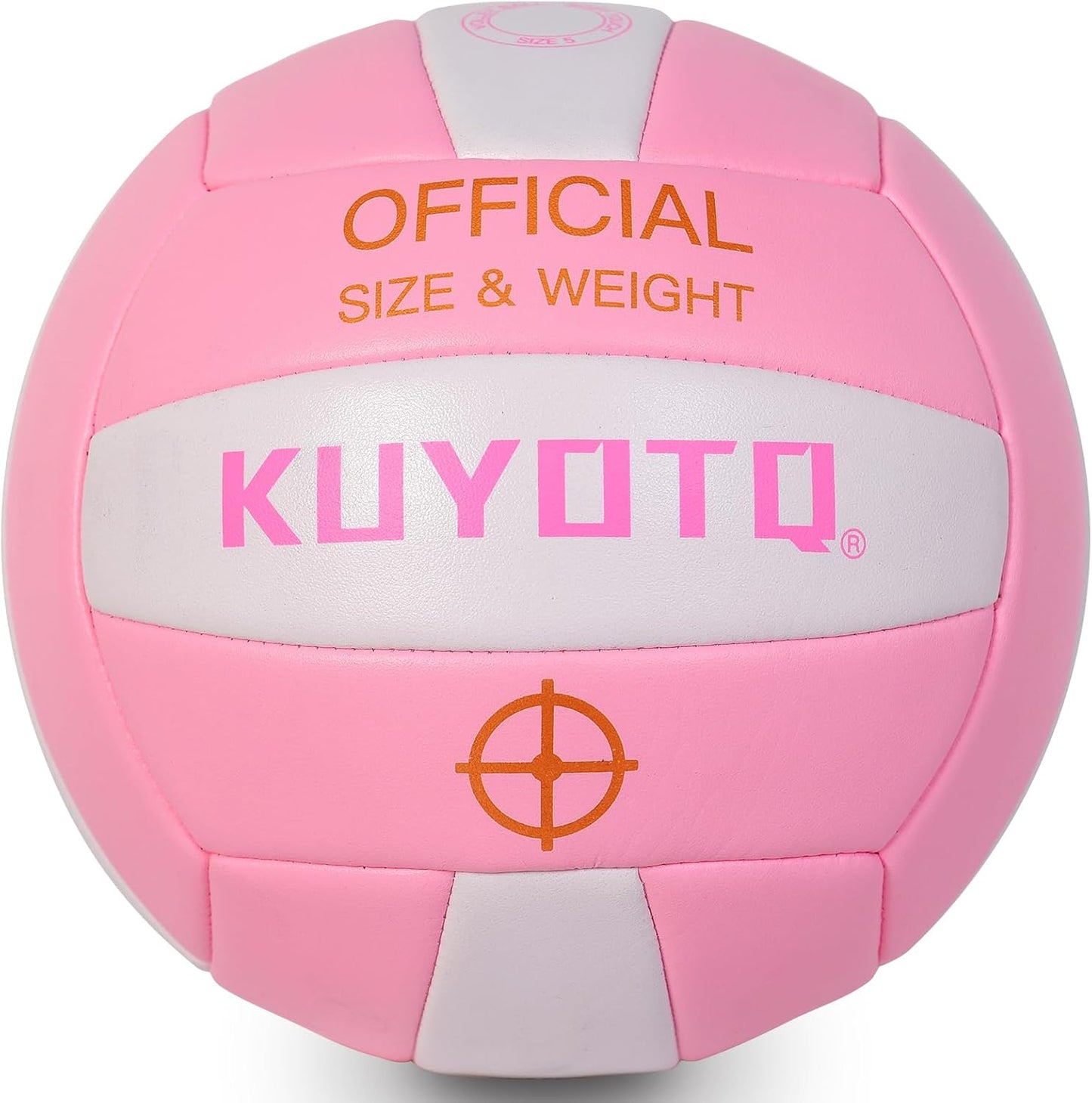 KUYOTQ Official Size 5 in&Outdoor Beach Volleyball,3MM Thickened Surface Soft Leather Youth Womens Mens Volleyball for Game Gym Training(Deflated)