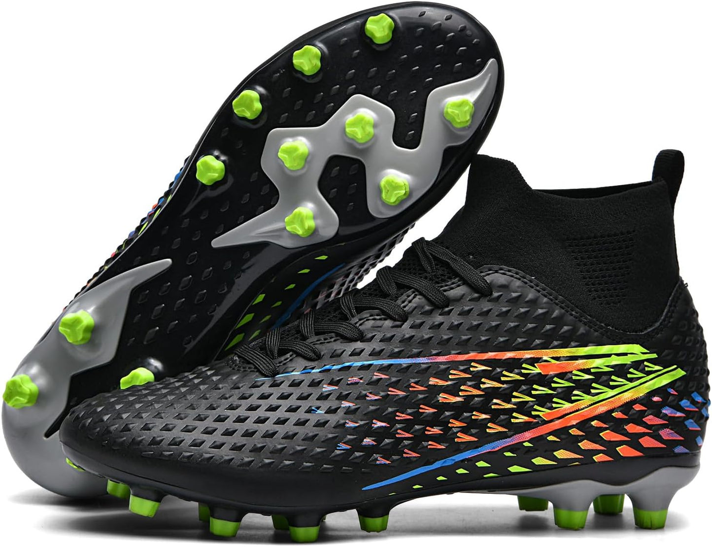 Mens Soccer Cleats Womens Indoor Soccer Shoes Wide Baseball Turf Shoes Adult Youth Rugby Shoes Big Boys Small Spikes AG TF Football Boots