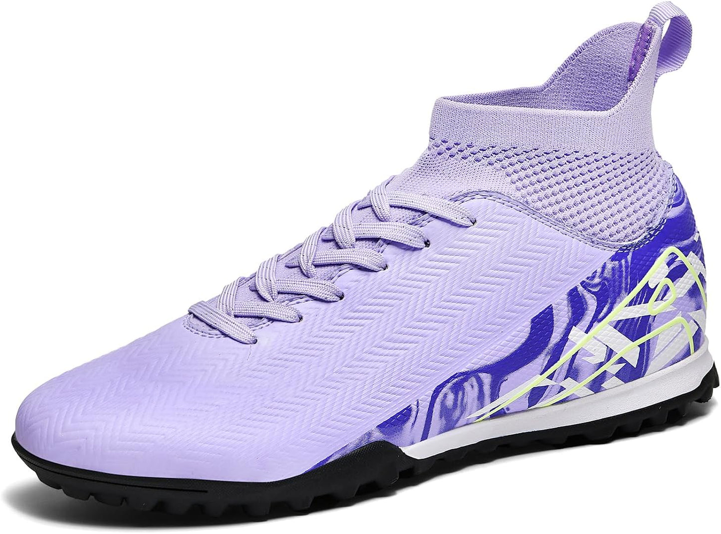 Indoor Soccer Cleats Mens Womens Turf Soccer Cleats Wide Socer Shoes FG AG TF High Ankle Football Boots