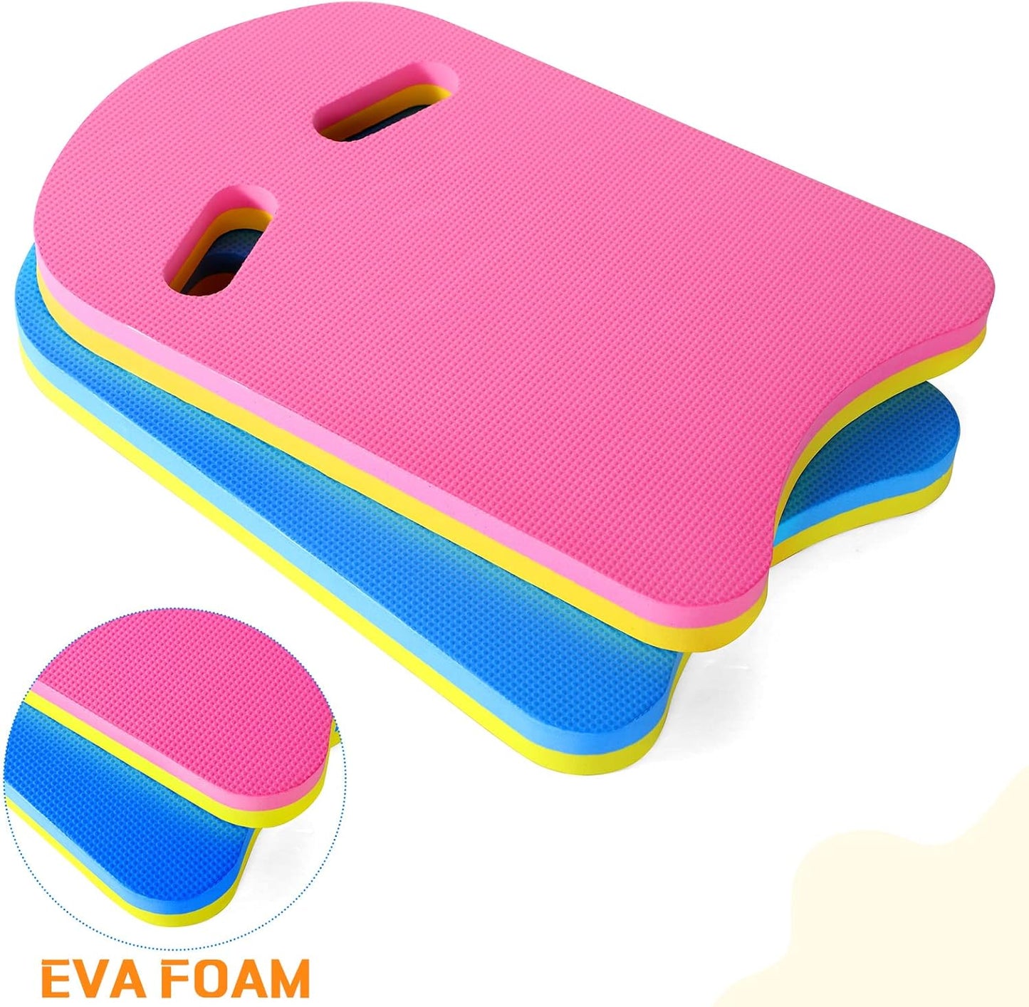 Kickboard Swimming Training Kick Board U Design Summer Aid Float Equipment EVA Foam with Integrated Hole Handle for Water Pool Accessories