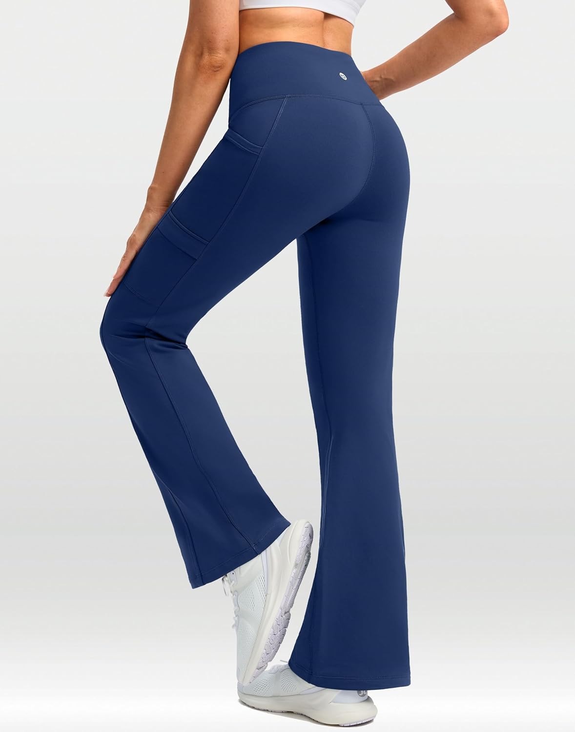 G Gradual Women's Fleece Lined Pants Water Resistant Winter Thermal Flare Leggings Hiking Snow Pants for Women 4 Pockets