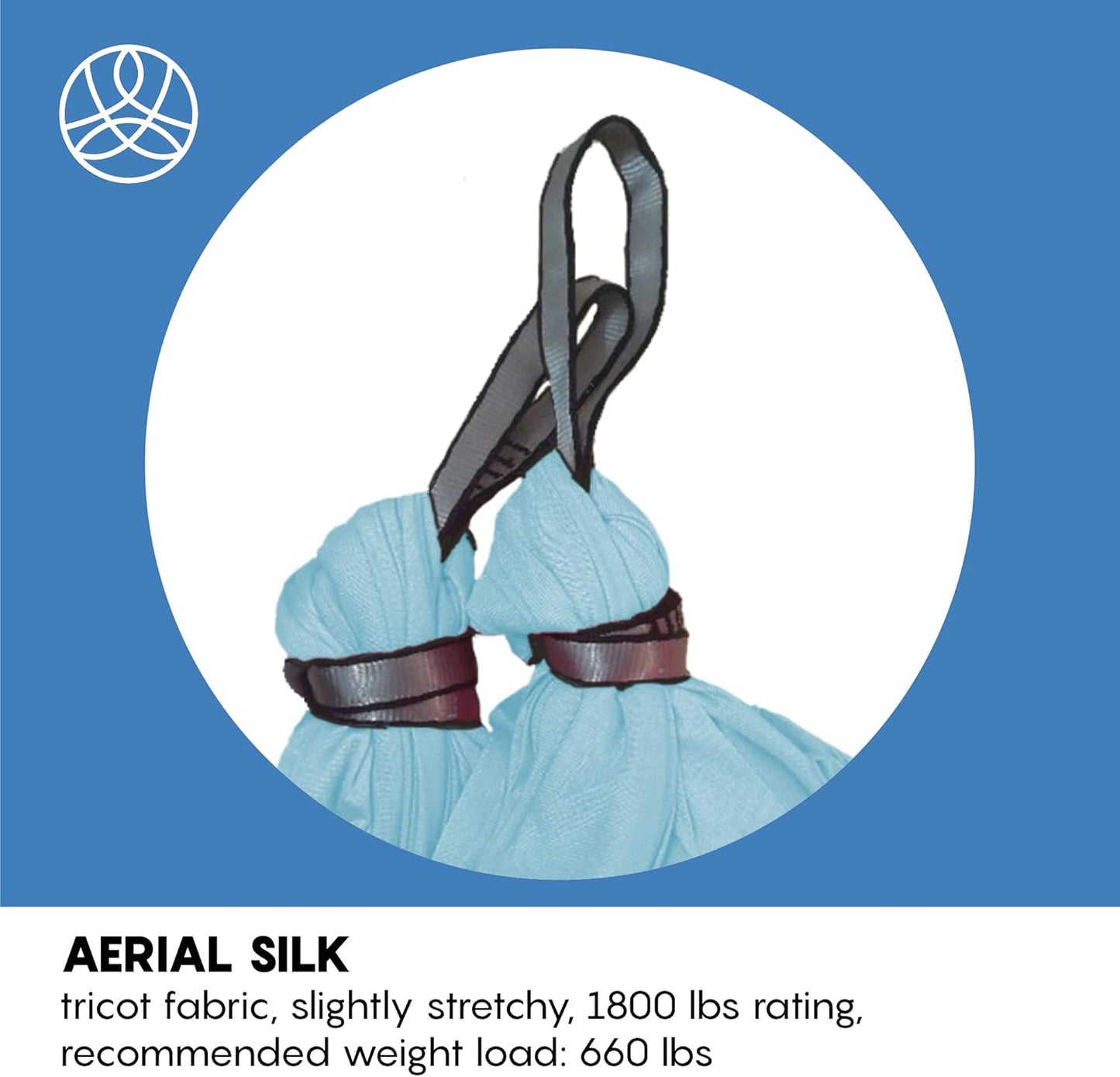 Aerial Silk Yoga Hammock & Swing for Home, Inversion Exercises, Starter Kit for All Levels - Durable with Extension Straps, Carabiners, and Pose Guide