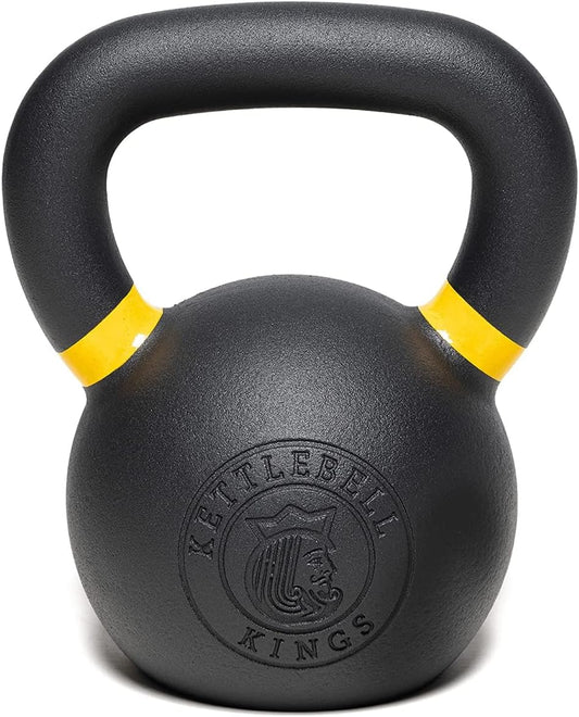 Kettlebell Kings Powder Coated Kettlebell Weights 5-90 LB | Workout Gym Equipment & Strength training sets for Women & Men | Durable Coating for Grip Strength, Rust Prevention