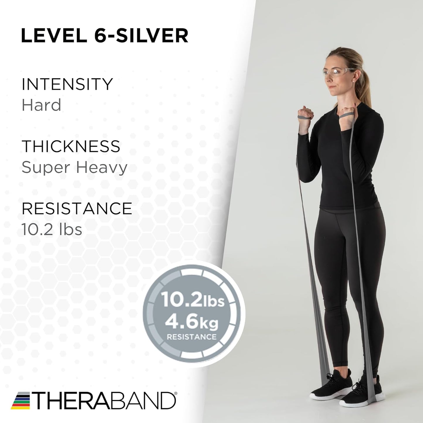 THERABAND Resistance Band 25 Yard Roll, Non-Latex Professional Elastic Stretch Bands for Upper & Lower Body Exercise Workouts, Physical Therapy, Lower Pilates, Flexibility, & Rehab, Dispenser Box