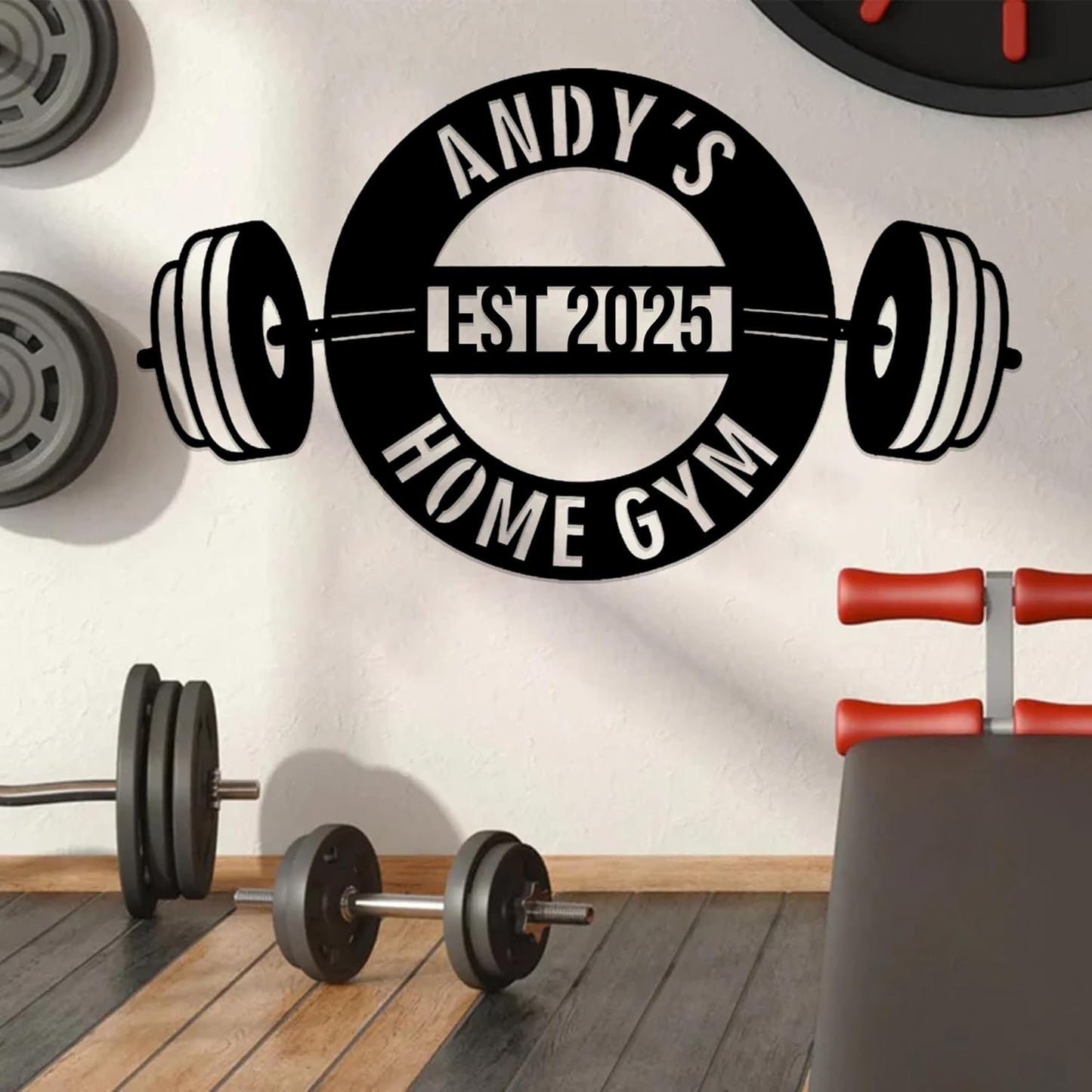 Luxury Personalized Gym Metal Sign, Custom Home Gym Sign, Home Gym Decorations, Gifts for Fitness Lovers, Workout Room Decor, Gym Signs for Home Gym, Christmas Gifts 1