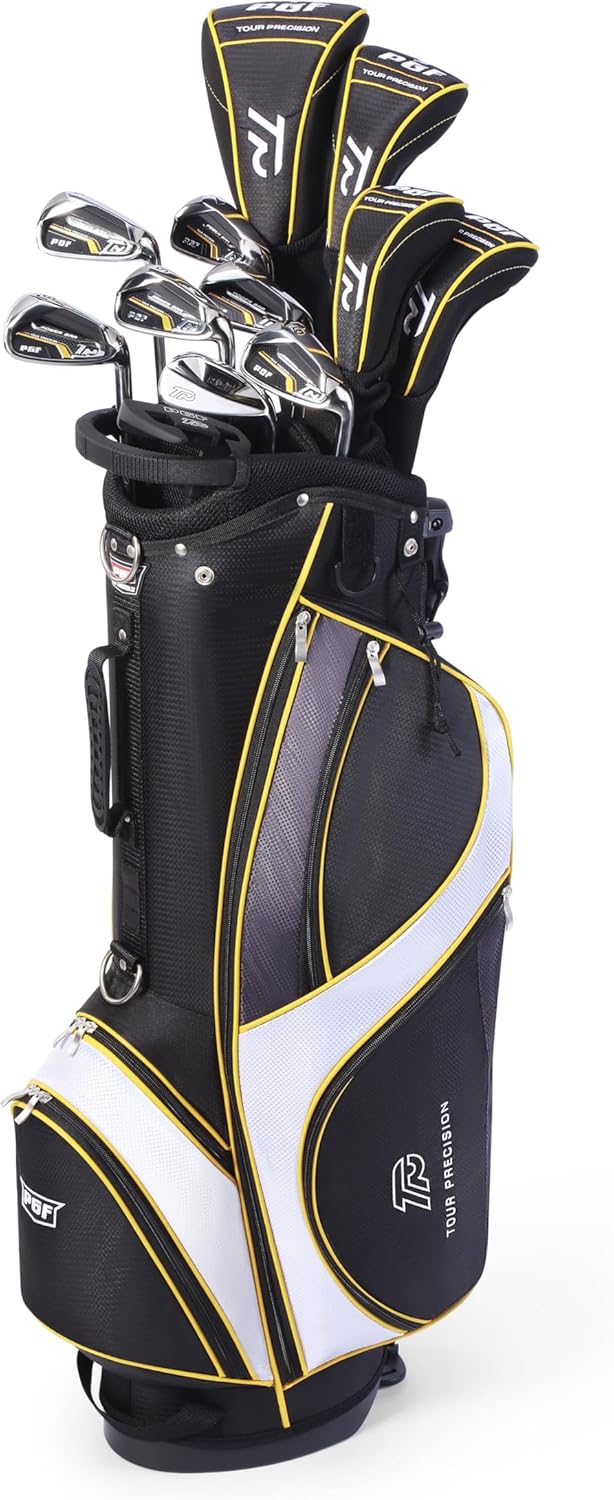 PGF Men's Gold TP Complete Golf Club Package Set [17-Pieces]