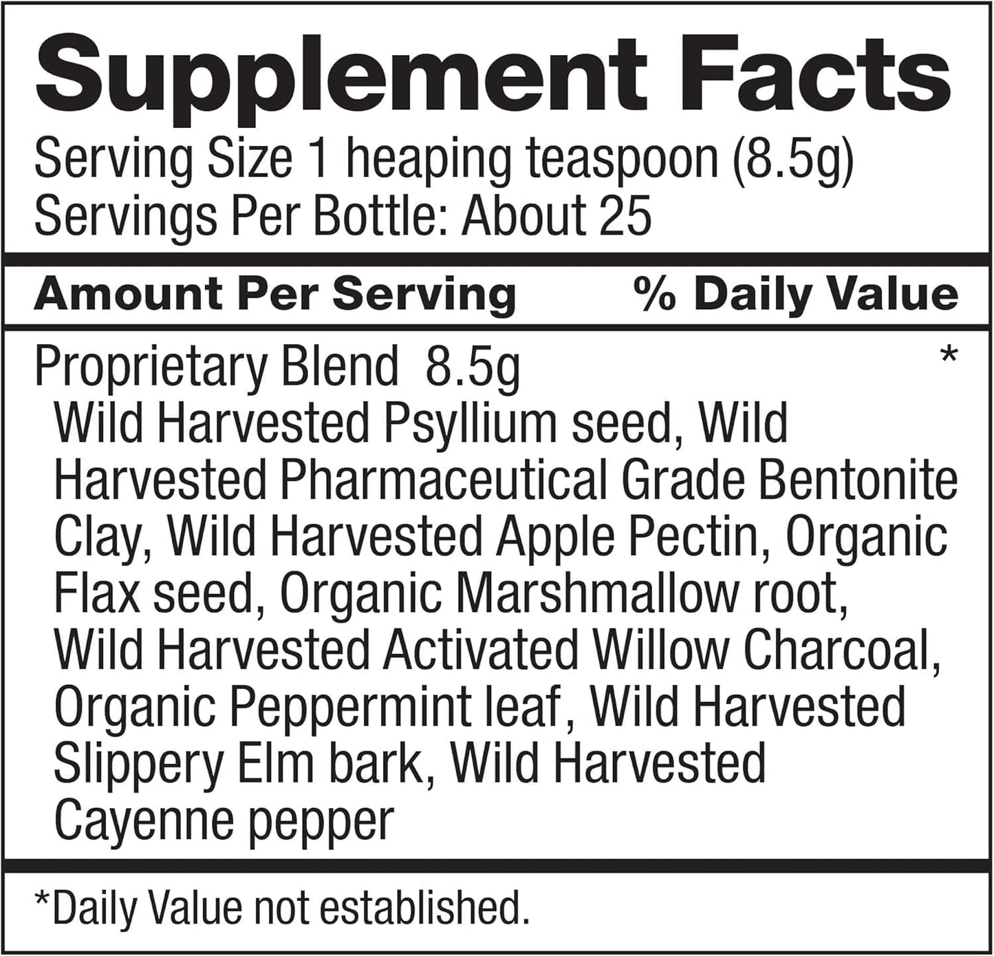 Dr. Schulze's Intestinal Formula #2 | Herbal Colon Cleanse Formula | Remove Excess Waste | 8 Oz. Jar