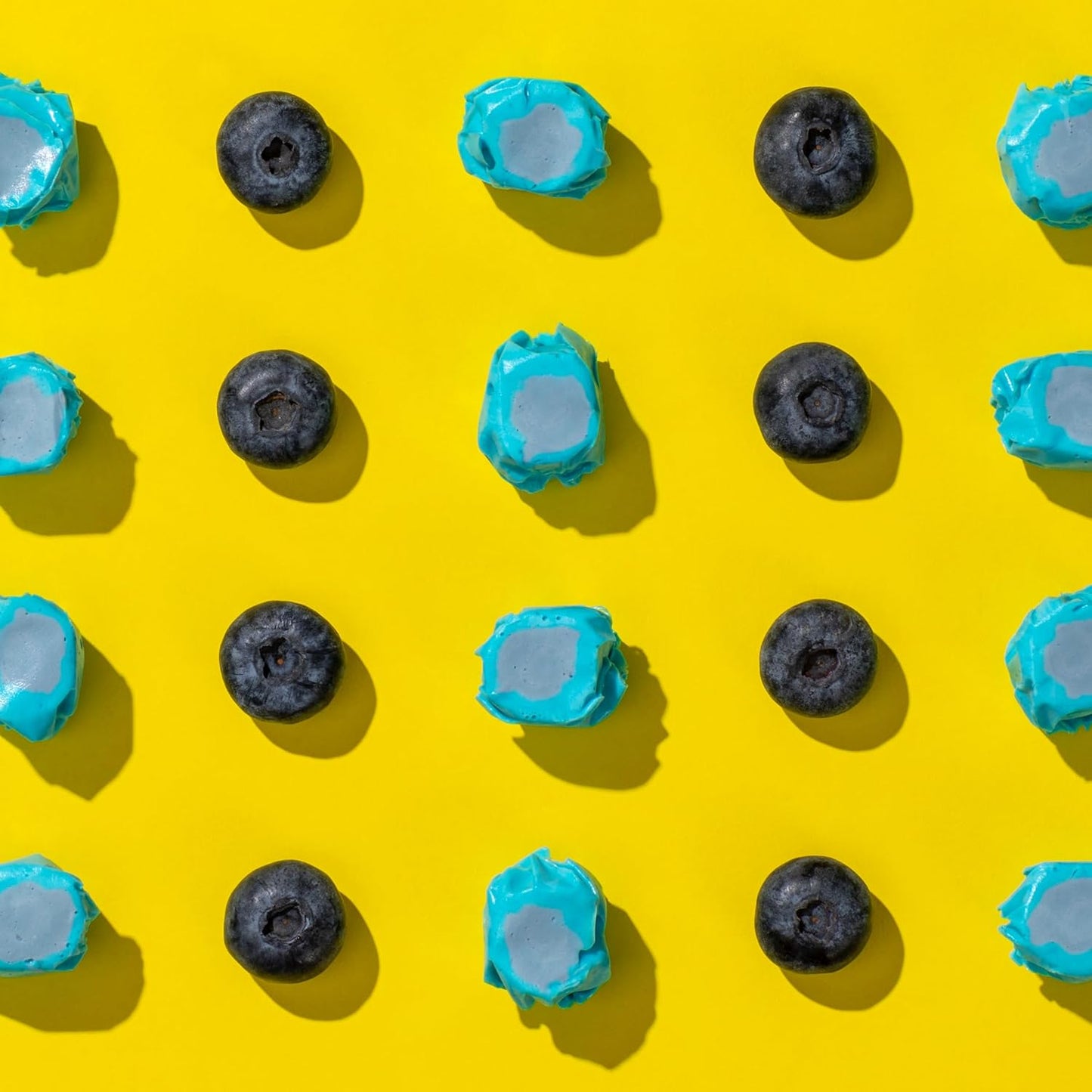 Taffy Shop Bluebaffy Taffy, Blueberry Salt Water Taffy – Gourmet Soft Chewy Candy, Bulk Sweet Snack, Fresh Gift & Gluten-Free, 140 Individually Wrapped Pieces (32oz)