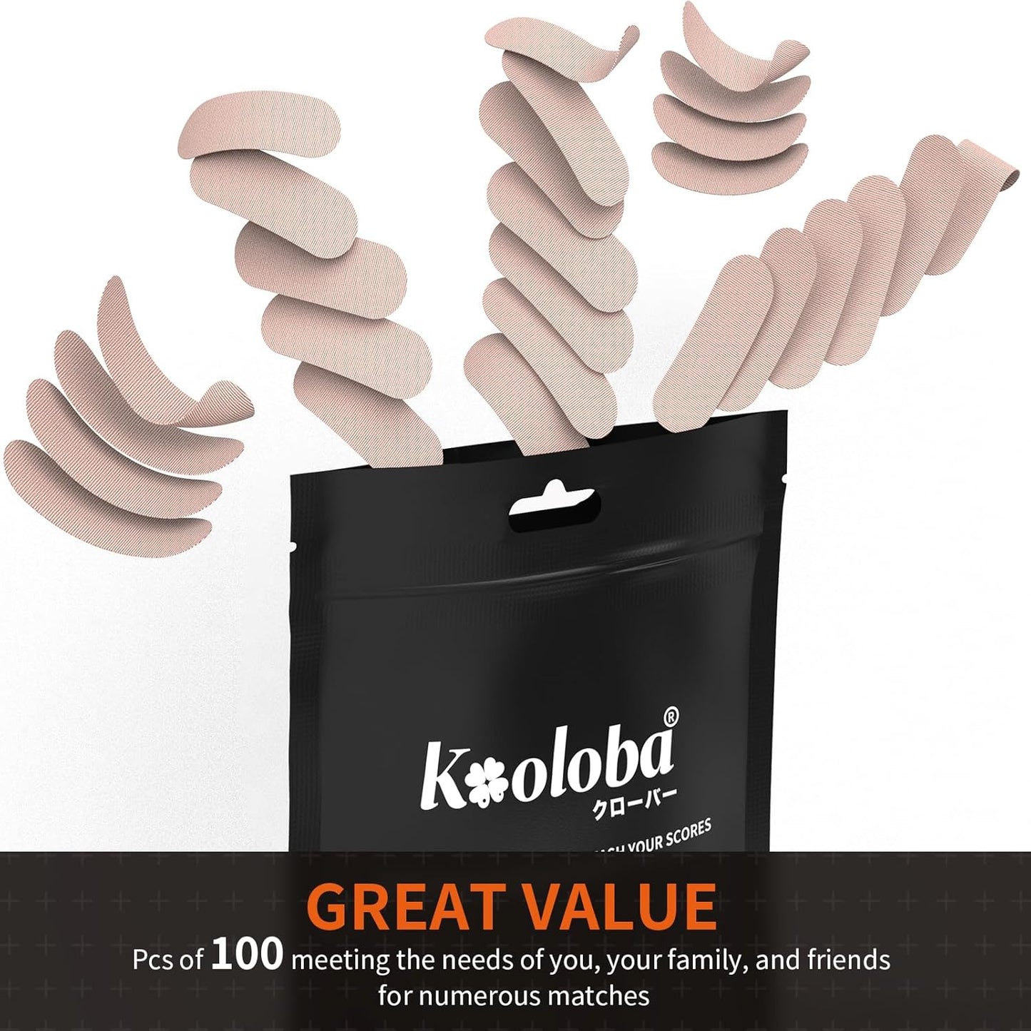 Bowling Tape Bowling Thumb Tape - Sweatproof, Pre Cut, Multiple Colors 100pcs (Nude)