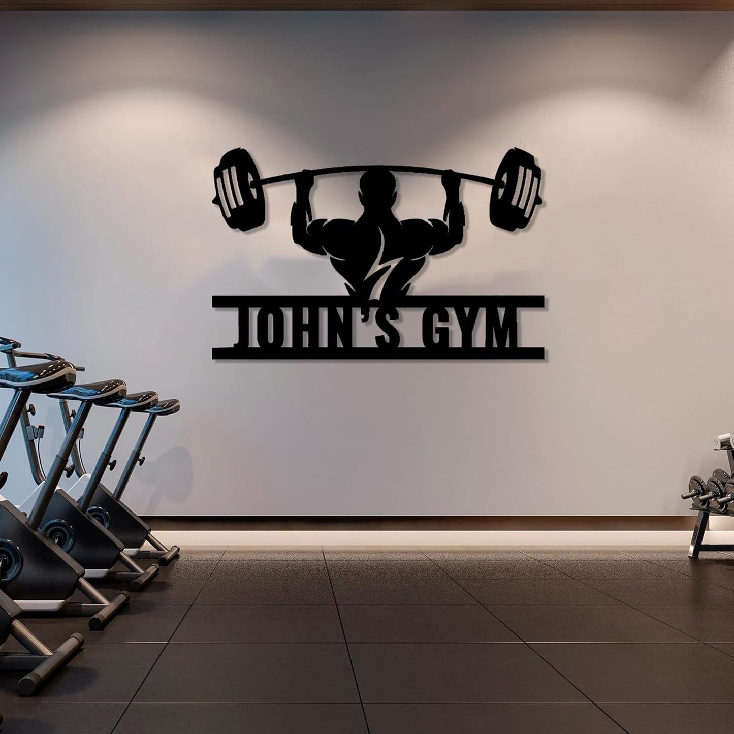 Luxury Personalized Home Gym Sign, Metal Wall Art, Home Gym Decor, Gifts for Fitness Lovers, Workout Room Decor