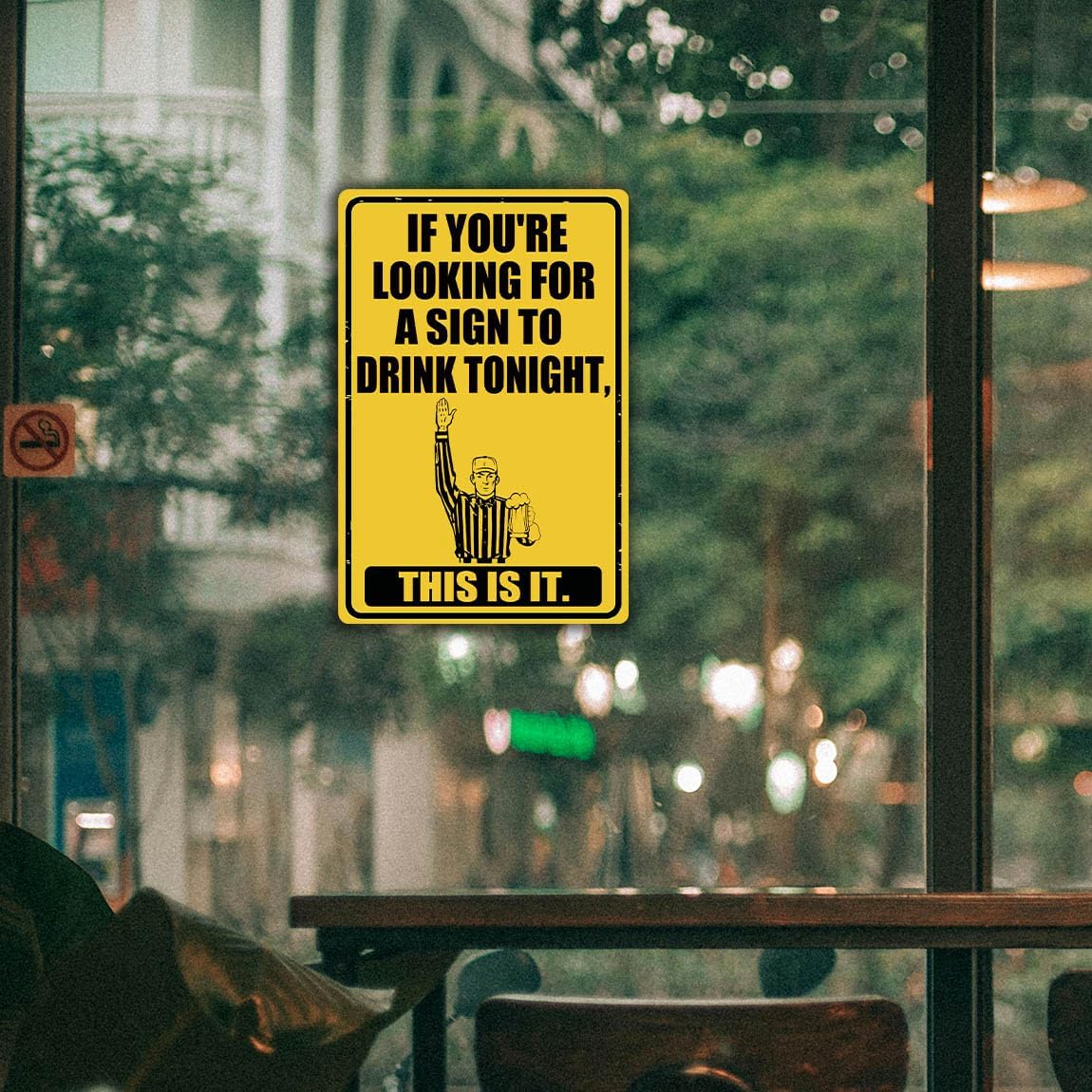 Funny Bar Signs For Home Bar Wall Decor If You're Looking For A Sign To Drink Tonight Tin Sign Vintage Stuff Man Cave Accessories Mens Room Decorations For Men Basement Bar Decor 8" x 12"