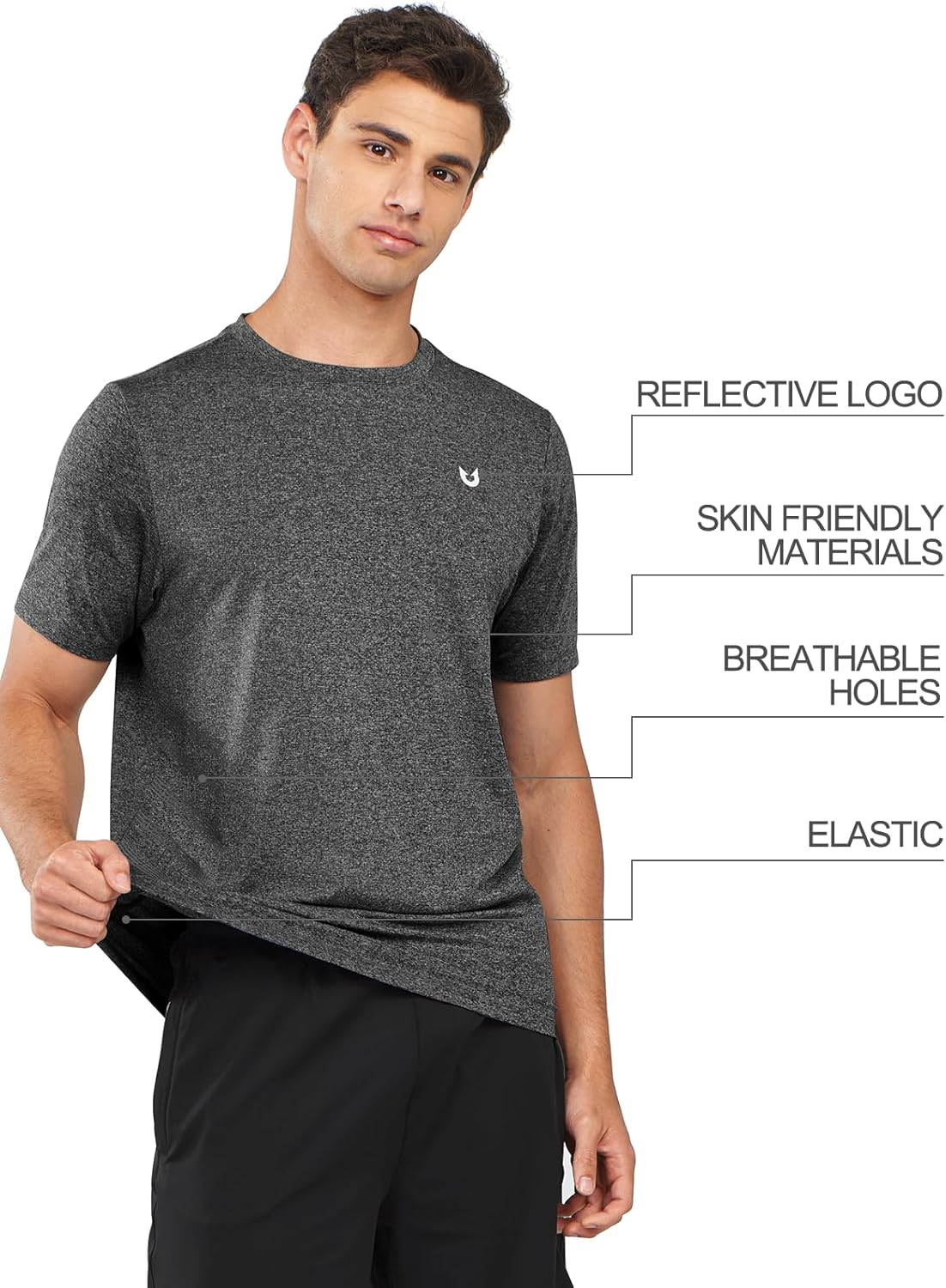 NORTHYARD Breathable 2.0™ Men's Athletic Workout T-Shirt