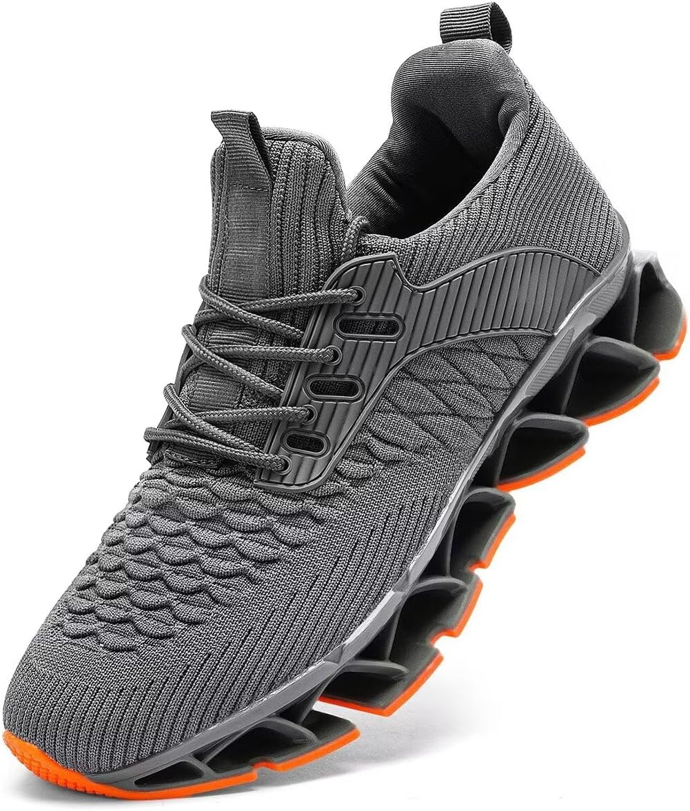 Mens Slip on Walking Running Shoes Blade Tennis Casual Fashion Sneakers Comfort Non Slip Work Sport Athletic Trainer