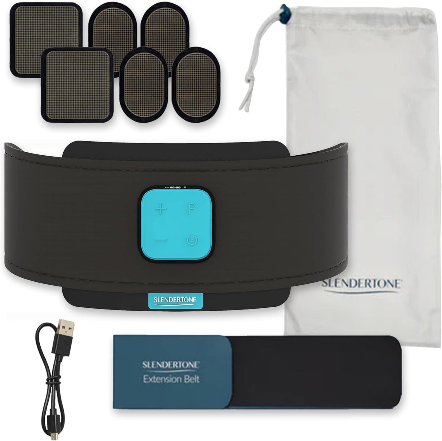 Slendertone Evolve Abs Trainer, EMS Training Device, Abdominal Muscle Trainer, Abdominal Trainer with 12 Programs and 100 Intensities, Portable Muscle Stimulator, for Abdomen Fitness Training