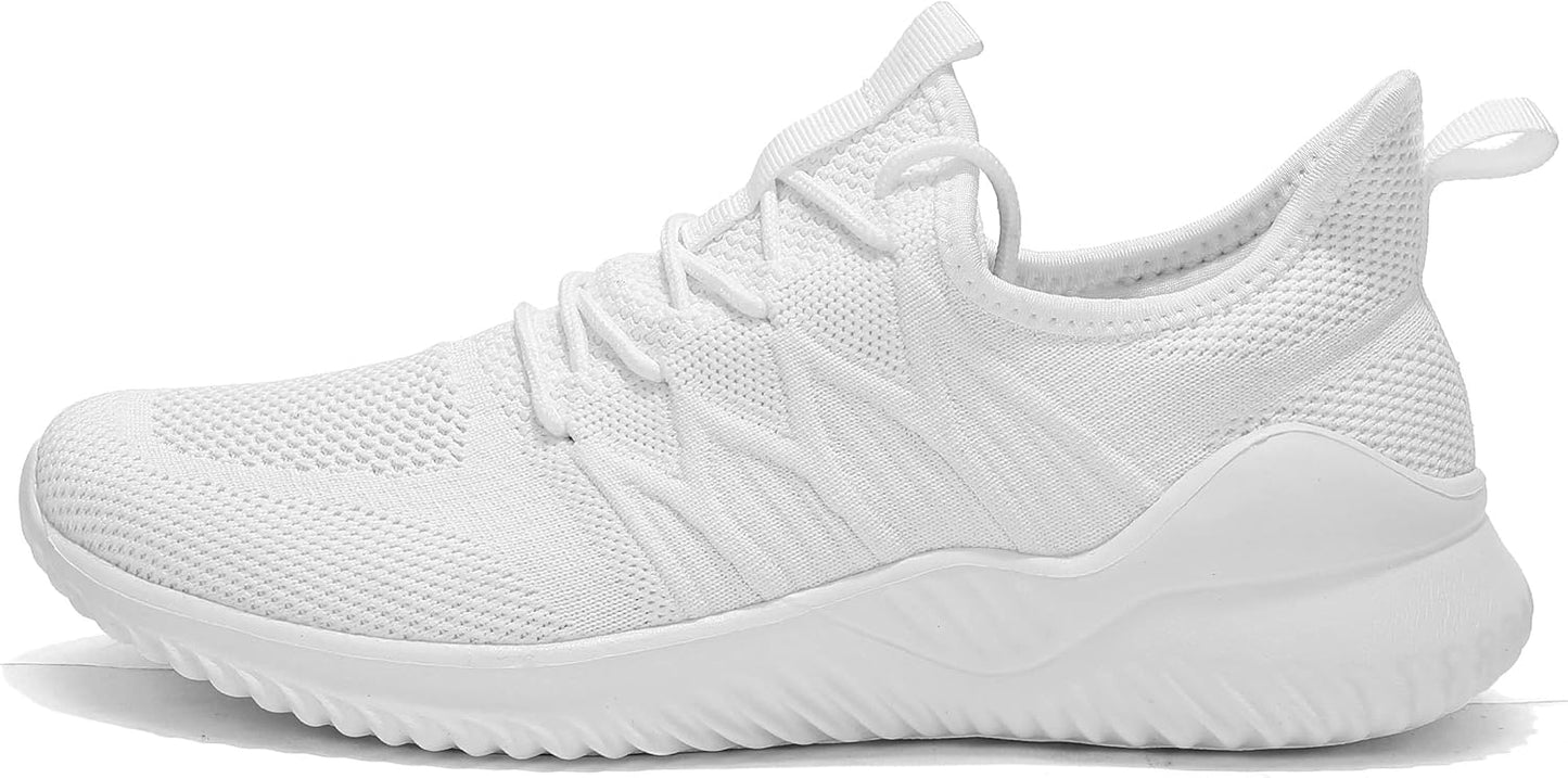 Mens Slip On Running Shoes Athletic Walking Trainers Lightweight Breathable Mesh Tennis Sneakers