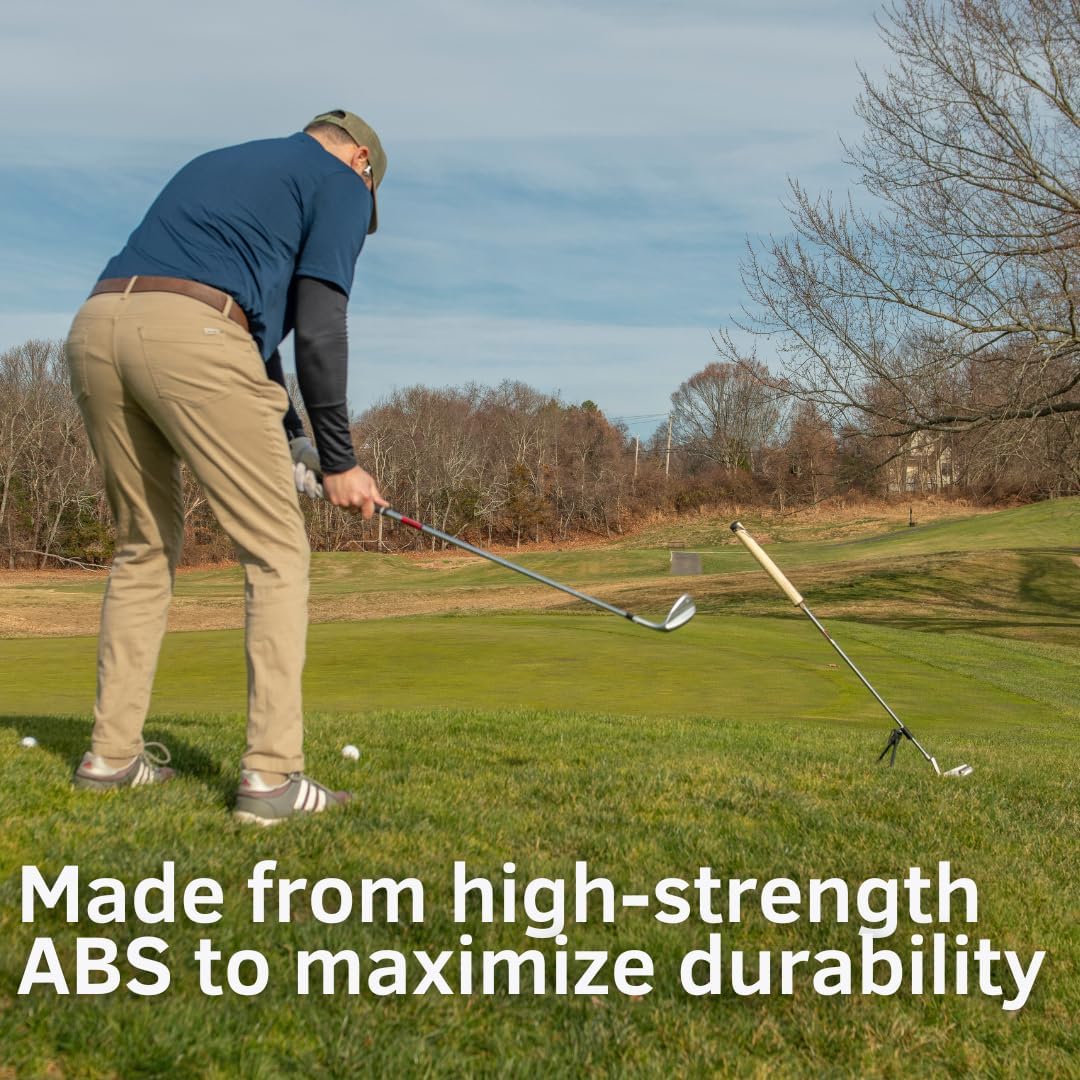 Portable Golf Club Stand – Lightweight, Easy Clip-On Golf Club Holder for Driving Range or Course - Top Golf Accessory for Golf Bags - Great for Golf Gift