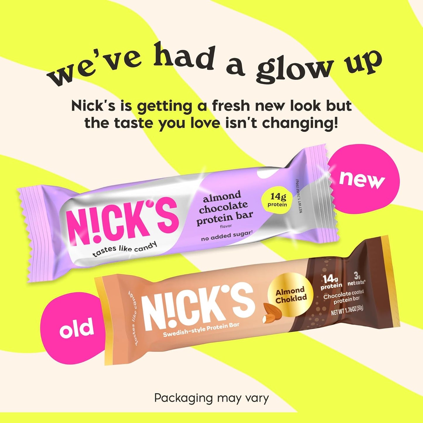 Nick’s Protein Bundle, Salty Peanut, Almond Chocolate – 24-Count Box | High Protein, Low Calories, Low Carbs, Keto Friendly, No Added Sugar