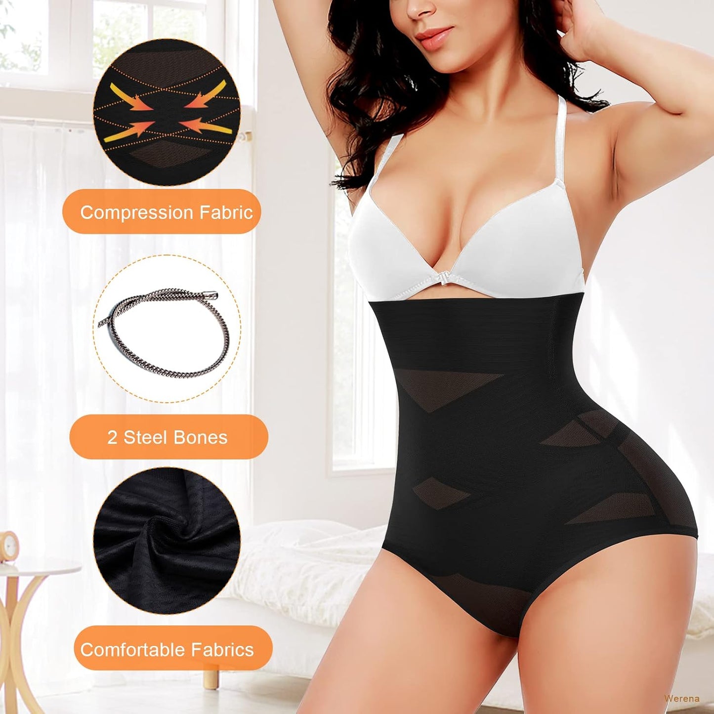 Tummy Control Shapewear Panties for Women High Waisted Body Shaper Slimming Shapewear Underwear Girdle Panty