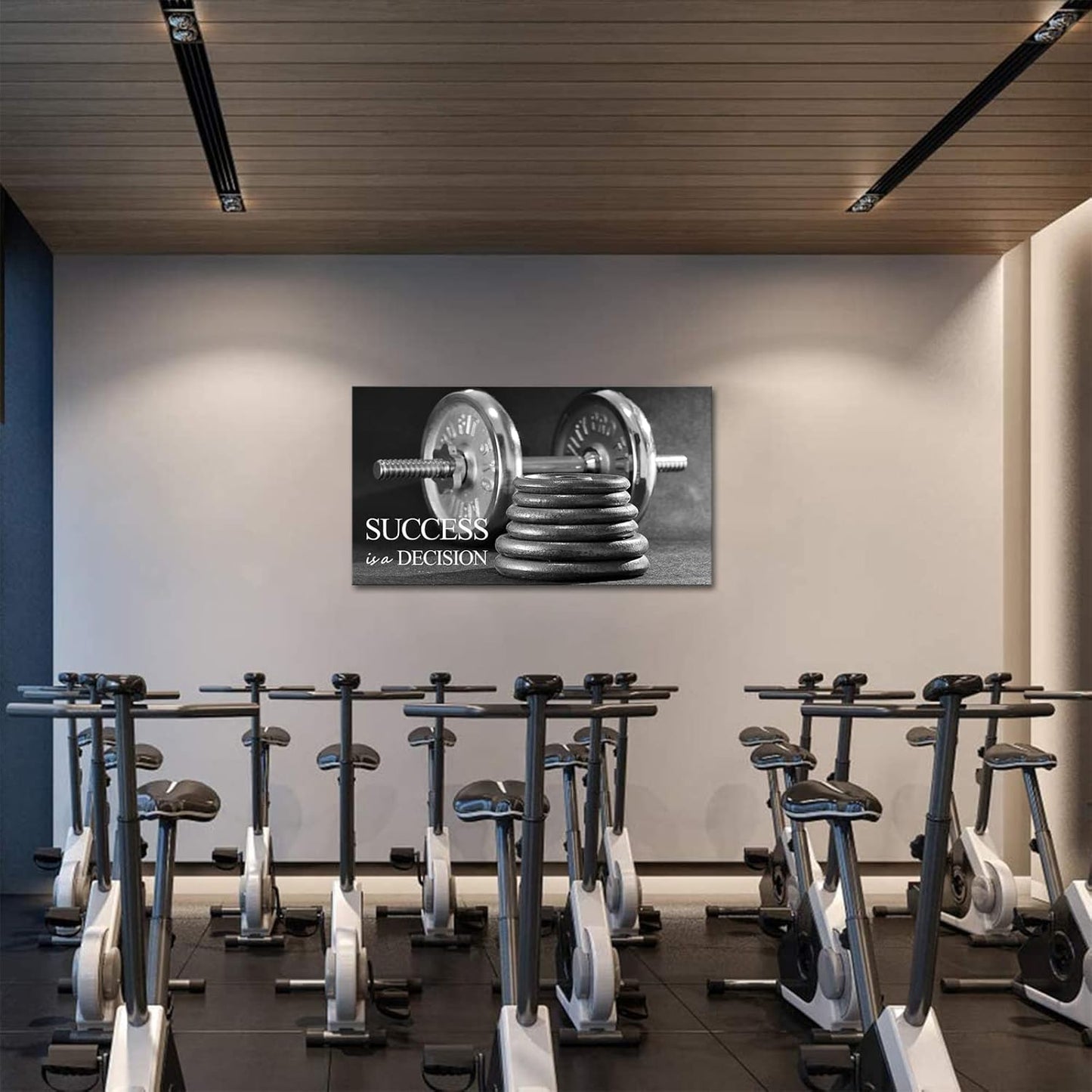 YeiLnm Workout Pictures for Home Gym Room Canvas Motivational Wall Decor 20"x36"