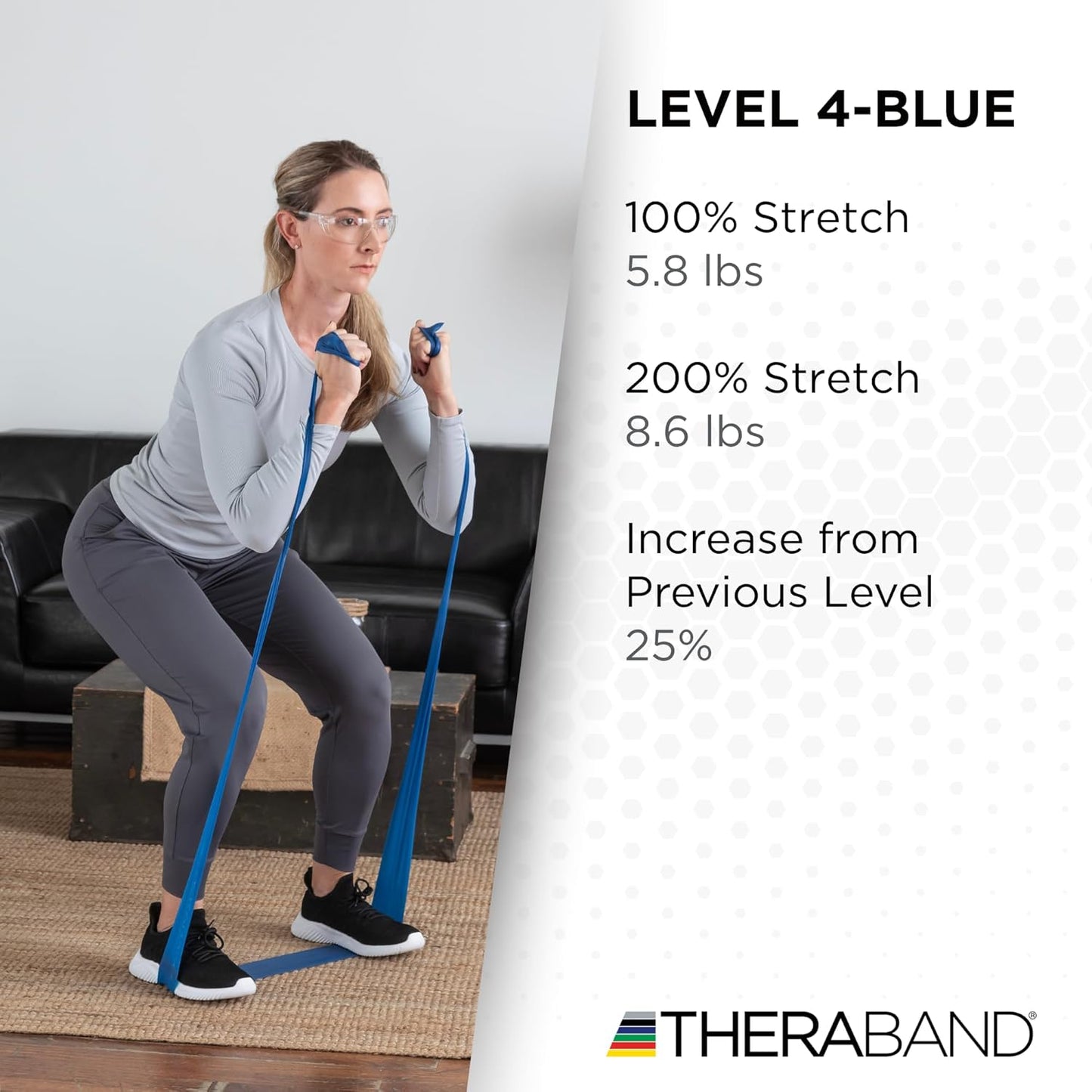 THERABAND Resistance Bands, 50 Yard Roll Professional Latex Elastic Fitness Band For Upper & Lower Body & Core Exercise, Physical Therapy, Pilates, Yoga, Stretching, Home Workouts, & Rehab