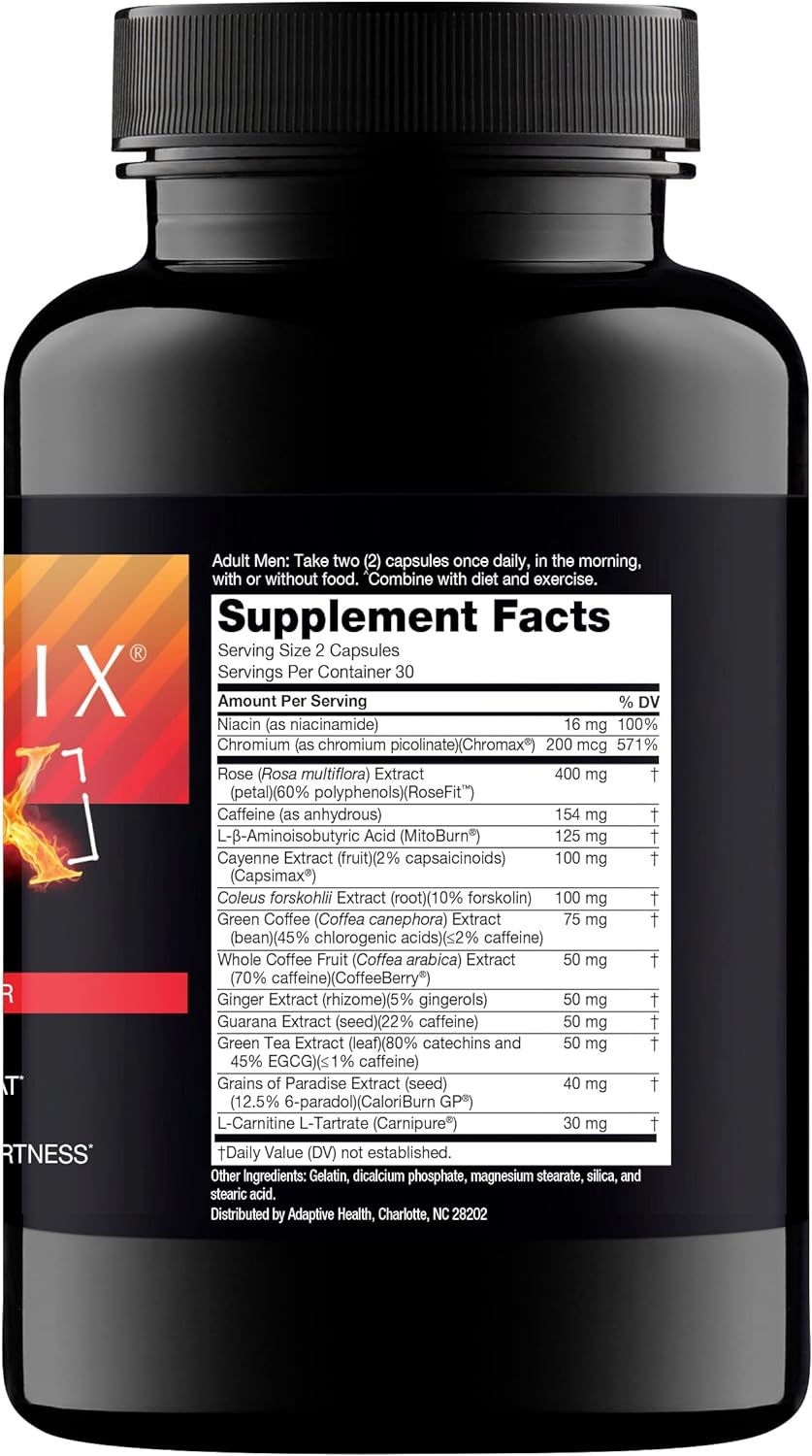Nugenix Thermo-X: Thermogenic Fat Burner Supplement for Men, Extreme Metabolic Accelerator, 60 Count