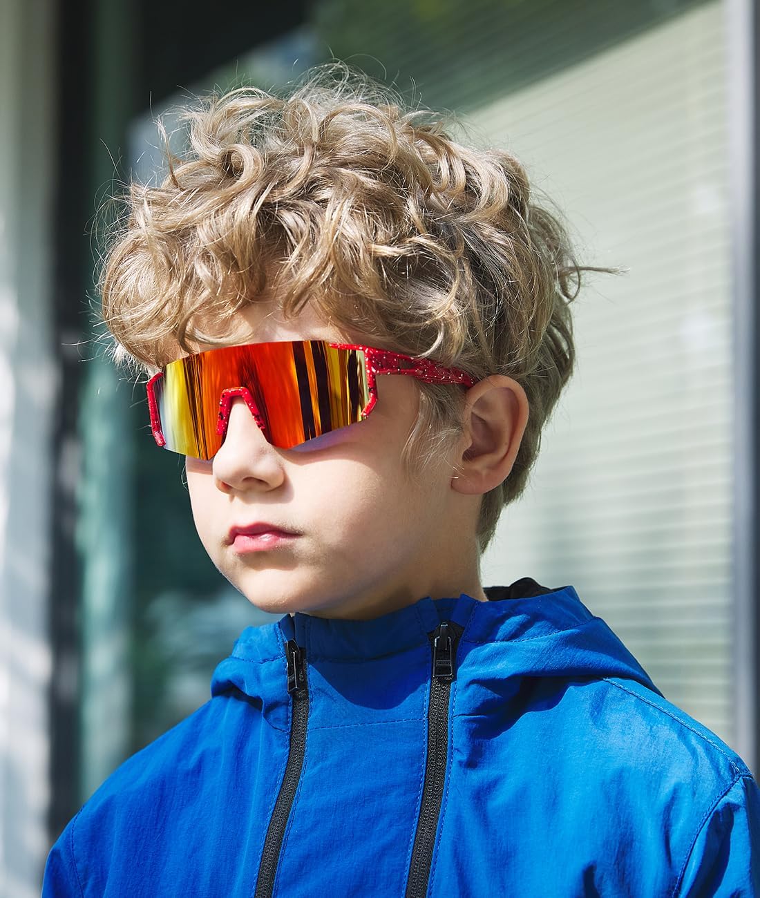 Youth Baseball Sunglasses Kids Sports Sunglasses for Boys Girls Softball Cycling Glasses UV400 Protection