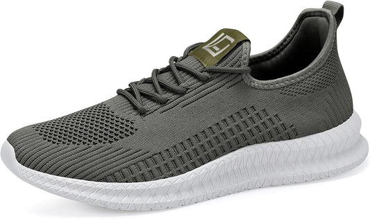 LCGJR Men's Running Shoes Ultra Lightweight Breathable Comfortable Walking Shoes Casual Fashion Sneakers Mesh Workout Shoes