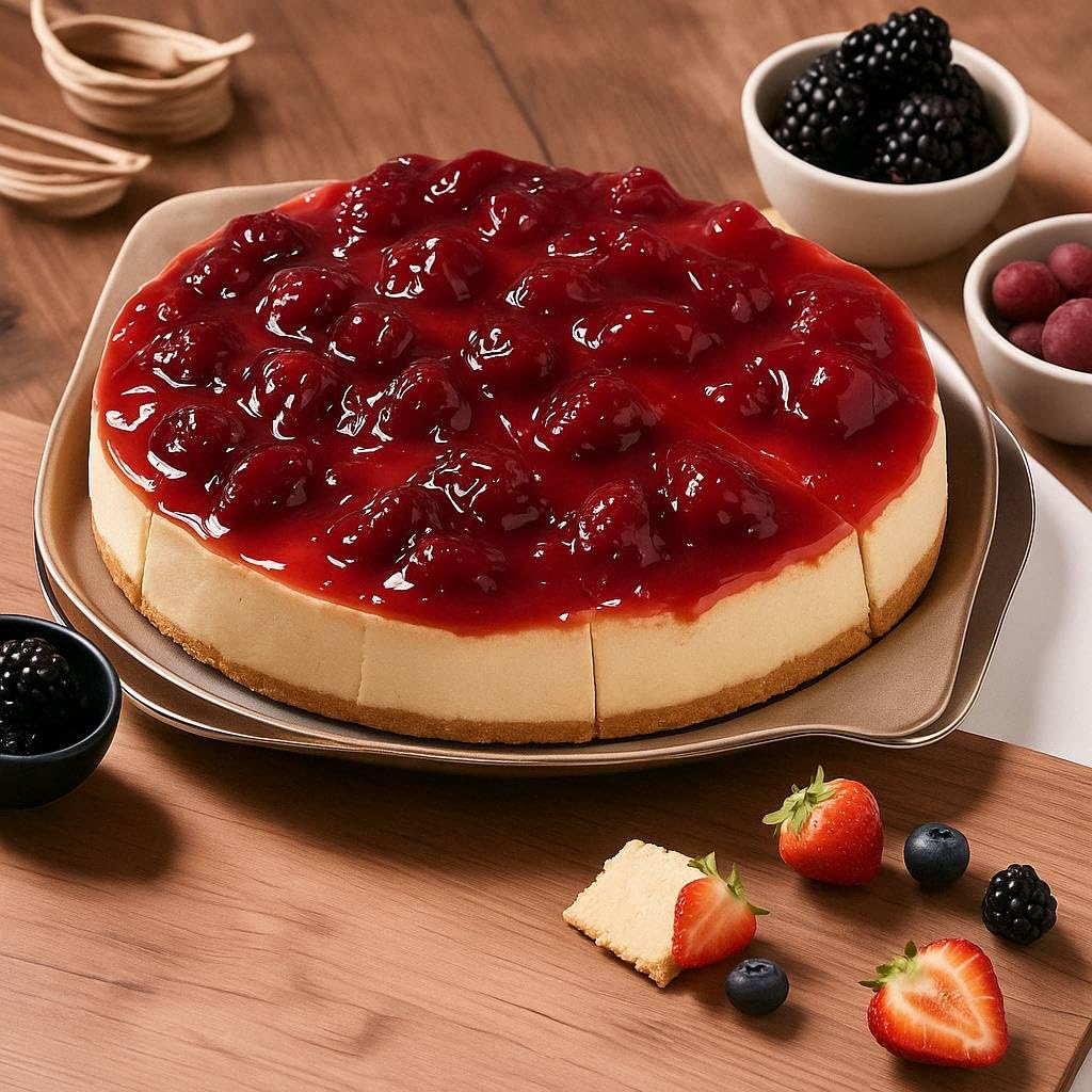 Andy Anand Sugar Free Strawberry Cheesecake 9" | Amazingly Delicious & You Won't Believe It's Diabetic-Friendly | Freshly Made With California Cream Cheese, Perfect For Women, Men and Kids (3.4 lb)
