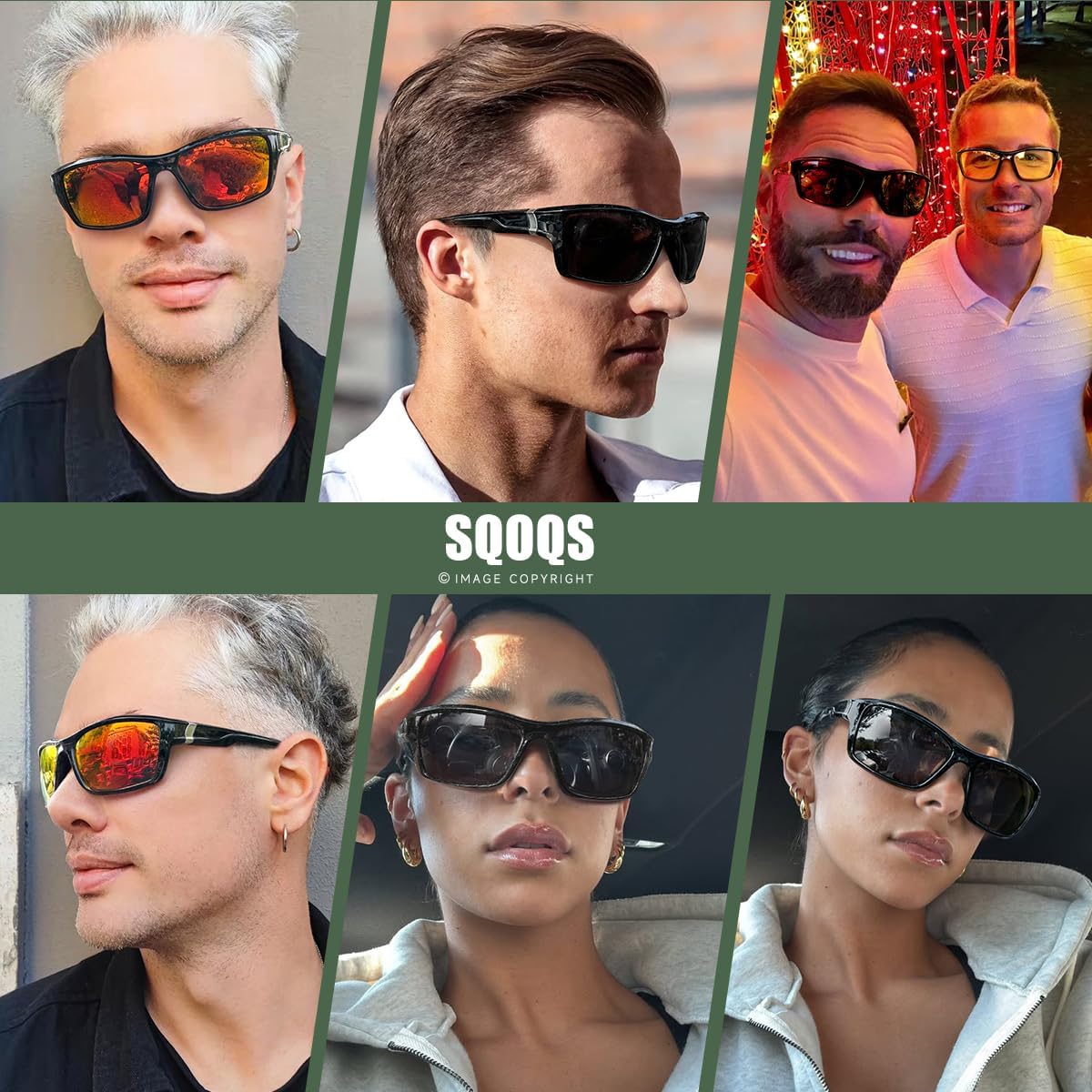 Polarized Sunglasses for Men Women Sports Goggles Lightweight Frame Cycling Running Fishing Driving UV400 Protection