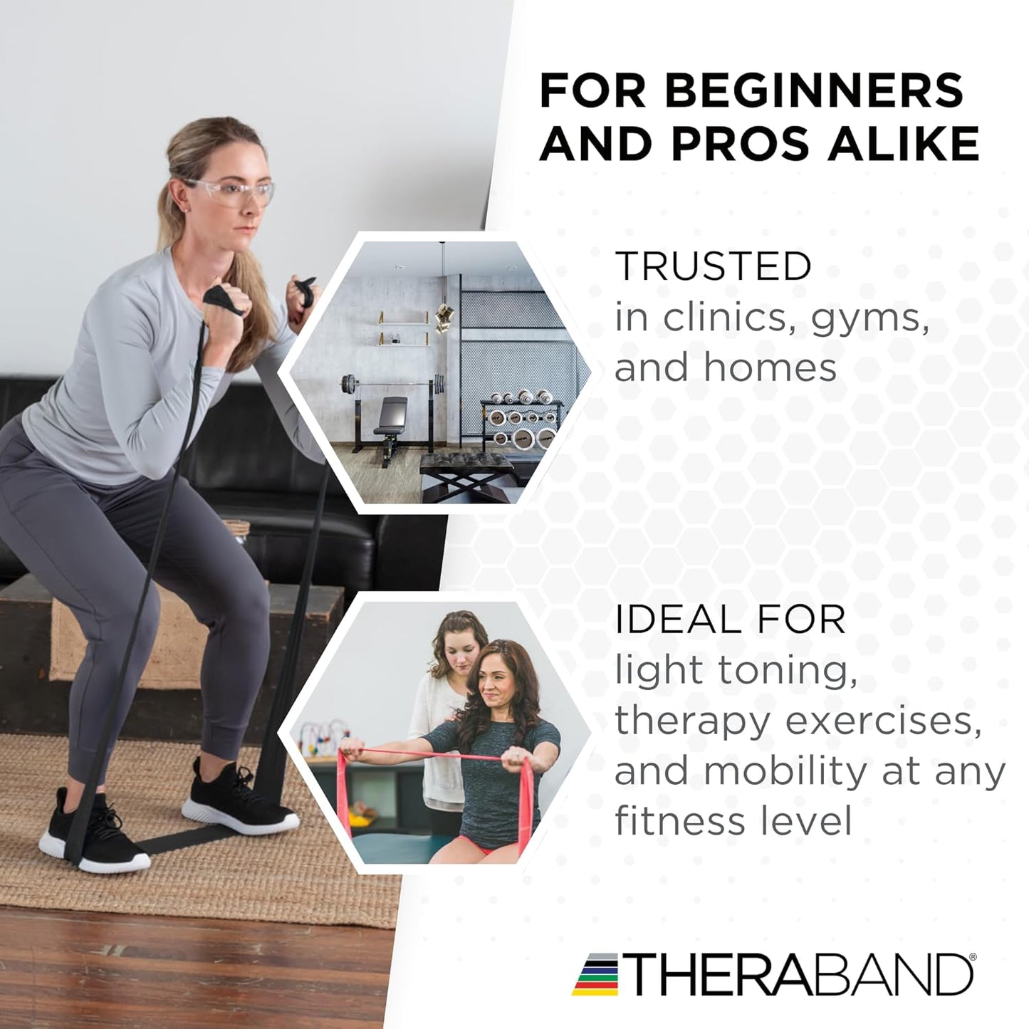 THERABAND Resistance Band, Black, Special Heavy, 50-Yard Roll, Latex-Free, Elastic Band for Exercise, Physical Therapy, Yoga, Pilates, Stretching, Home Workouts, Cut-to-Length, Color-Coded Levels