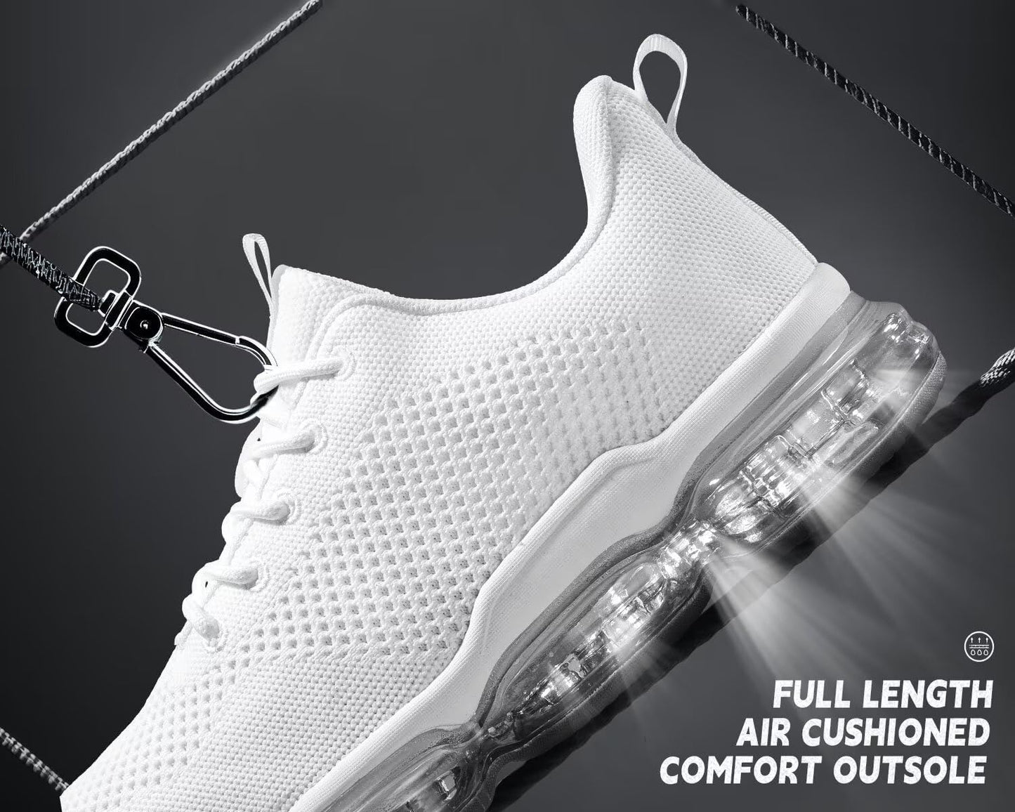 Men's Air Cushion Running Shoes Breathable Tennis Fashion Sneakers Non Slip Workout Casual Sport Shoes Gym Training Comfortable Walking Shoes