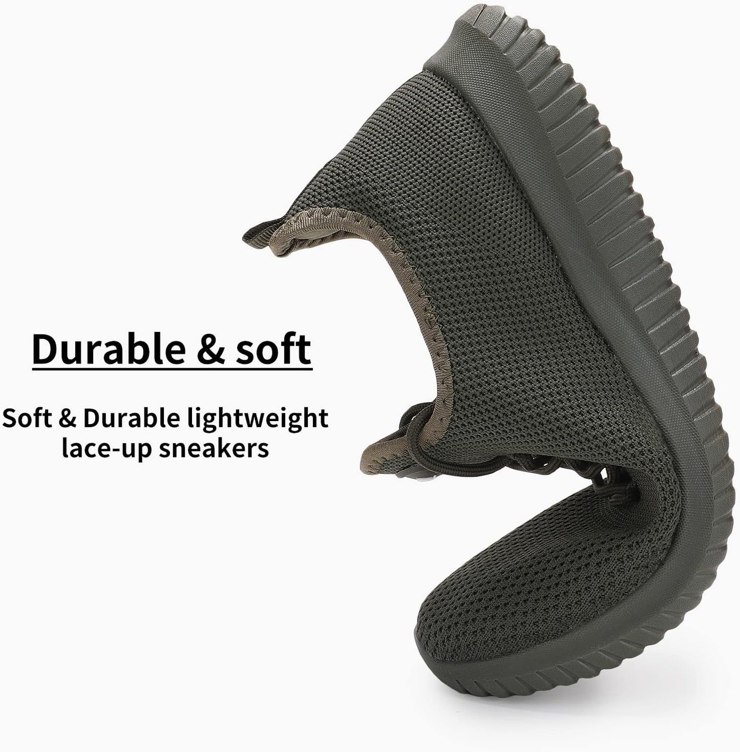 WXQ Men's Running Shoes Comfortable Lightweight Breathable Walking Shoes Mesh Workout Casual Sports Shoes