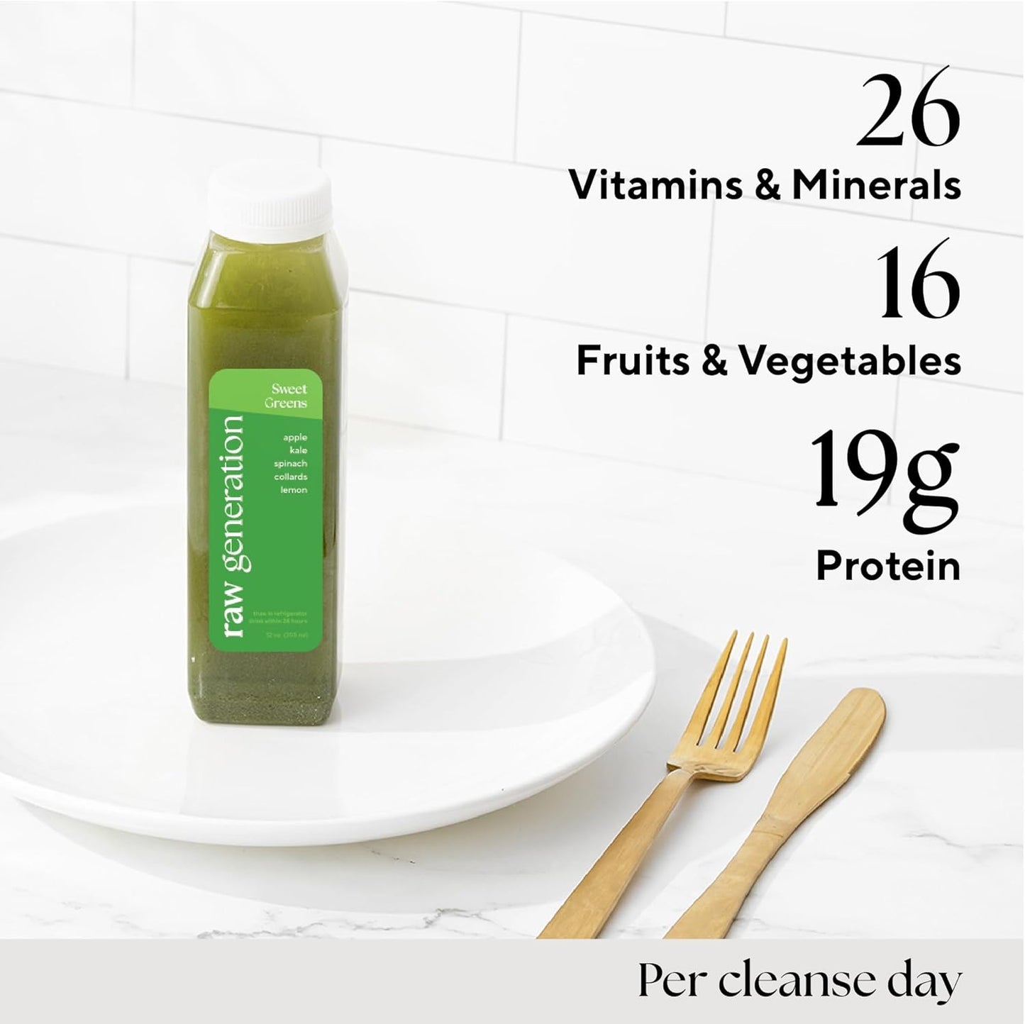 Raw Generation 10-Day Skinny Cleanse - Best Detox Juice Cleanse for Weight Management/Healthiest Way to Cleanse Your System/Jumpstart a Healthier Diet