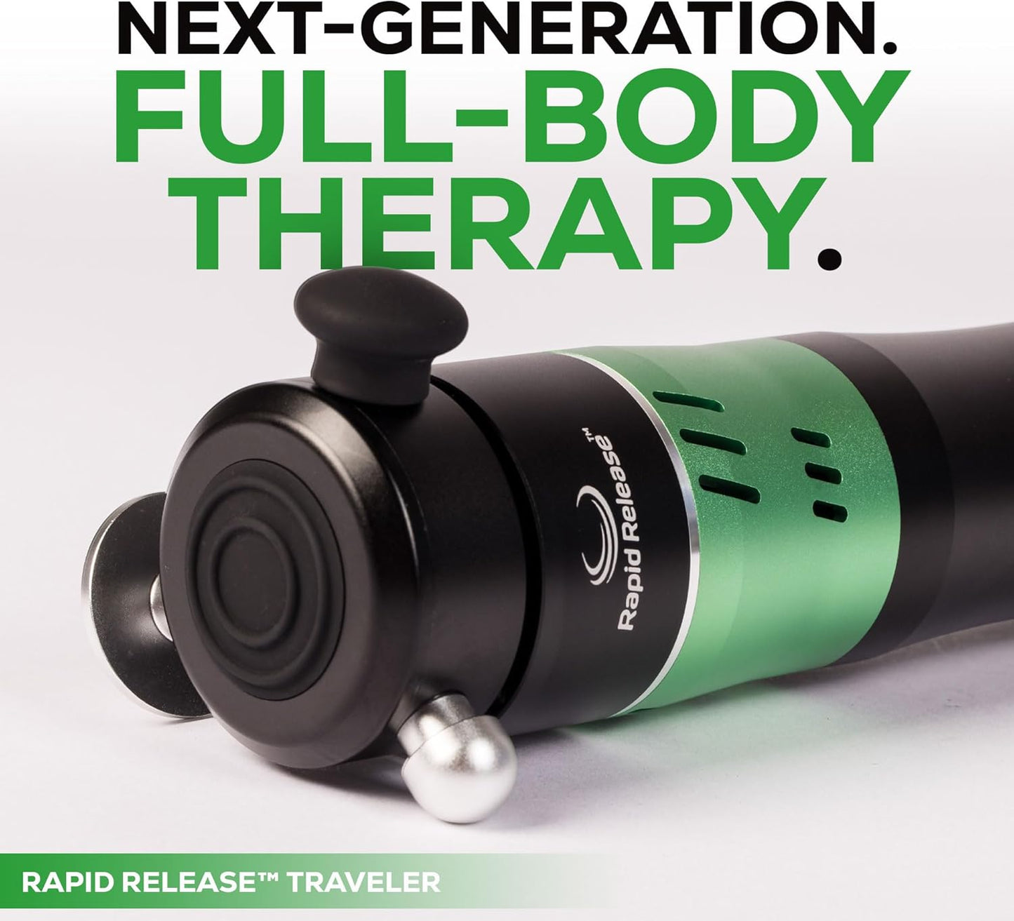 Rapid Release Traveler Cordless Handheld Muscle Massager – Rechargeable Compact Massager – Portable Massager for Face, Feet, Neck, Hands, TMJ – for Fitness and Health Enthusiasts