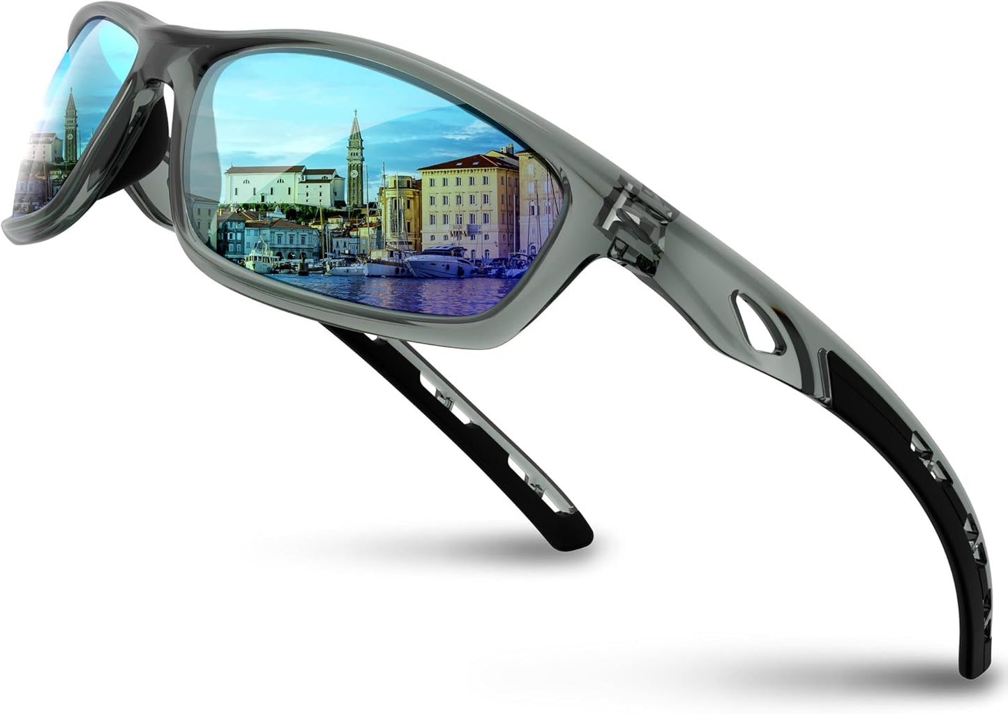 RIVBOS Sunglasses for Men Women Polarized UV Protection Sports Fishing Driving Shades Cycling RB833