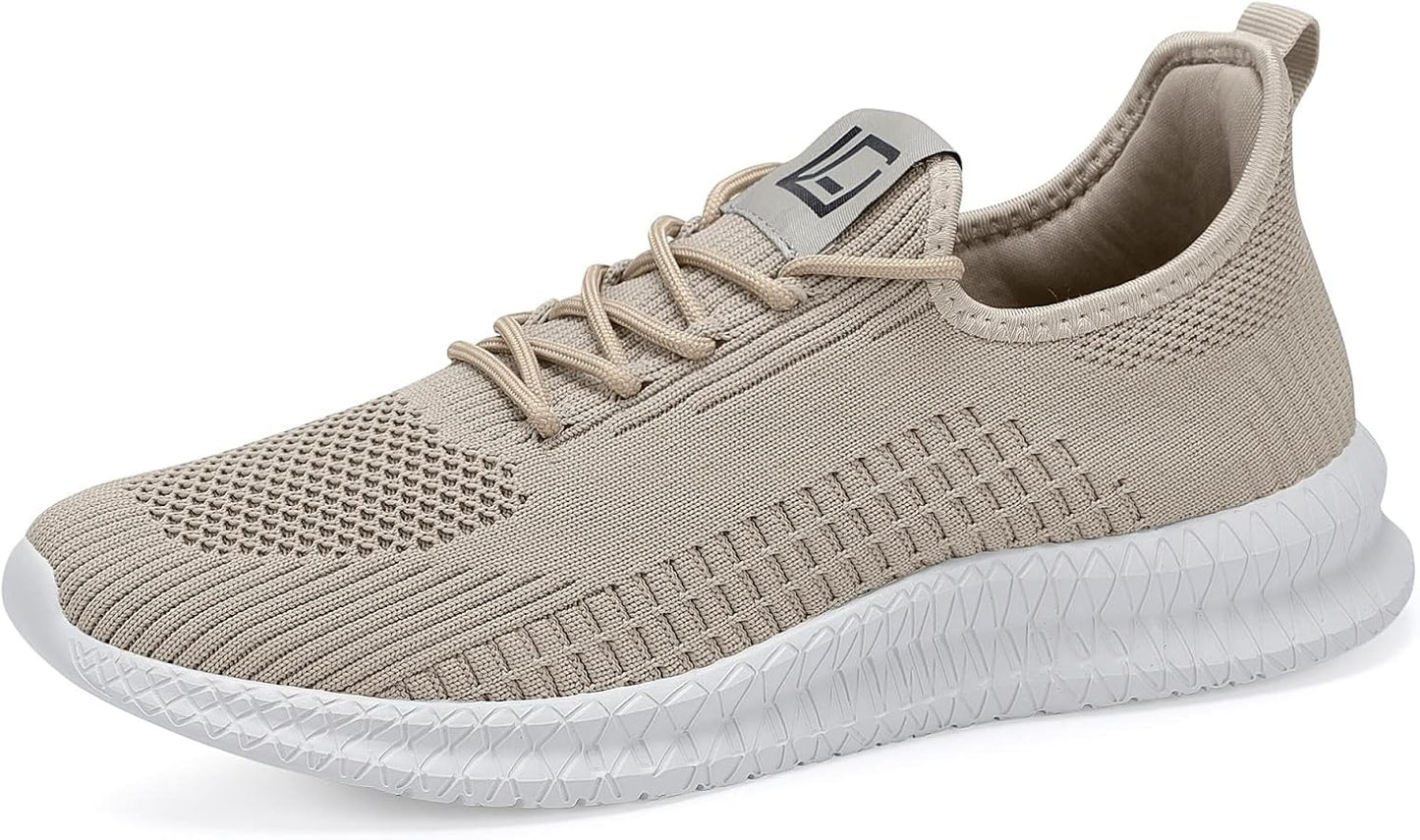 LCGJR Men's Running Shoes Ultra Lightweight Breathable Comfortable Walking Shoes Casual Fashion Sneakers Mesh Workout Shoes