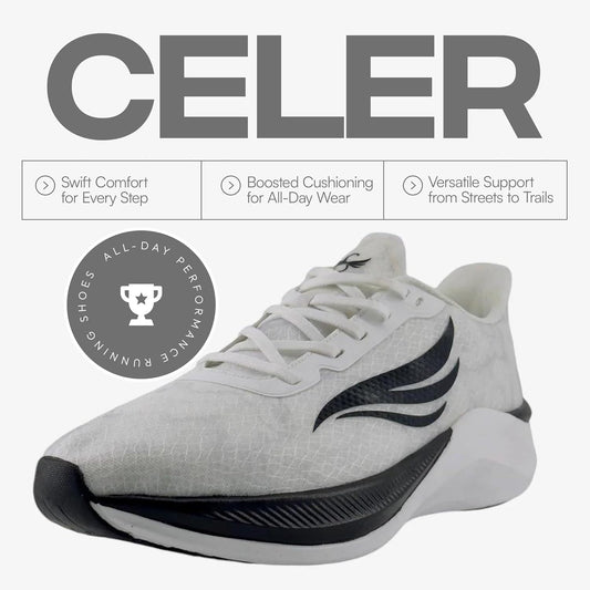 Swift Running Celer Men's Lightweight Running Shoes Comfortable Sneakers for Walking, Daily Runs, and All-Day Wear