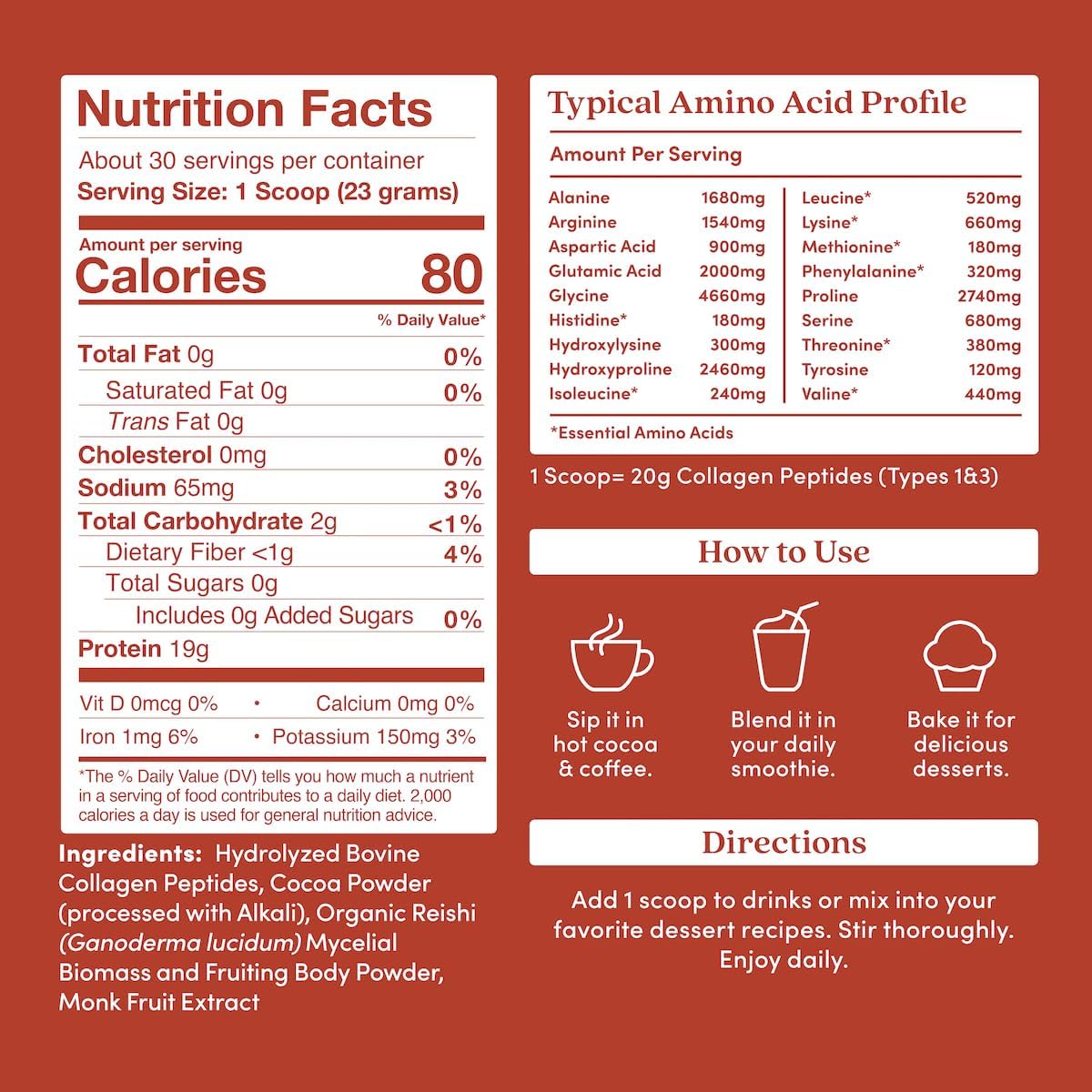 Further Food Chocolate Collagen Peptides Powder, Grass-Fed Pasture-Raised Hydrolyzed Type 1 & 3 Protein, Gut Health + Joint, Hair, Skin, Nails, Paleo Keto Sugar-Free 24.34 oz