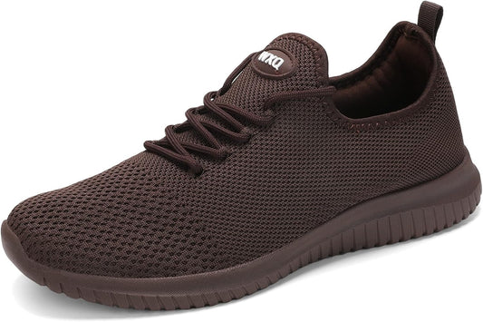 WXQ Men's Running Shoes Comfortable Lightweight Breathable Walking Shoes Mesh Workout Casual Sports Shoes