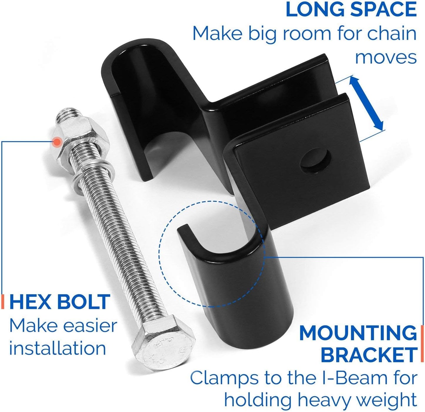 Yes4All Punching Bag Hanger, Stainless Steel Swivel Chain with 4 Snap Hooks for Heavy Bag, Gym Swing, Trapeze, and Hammock