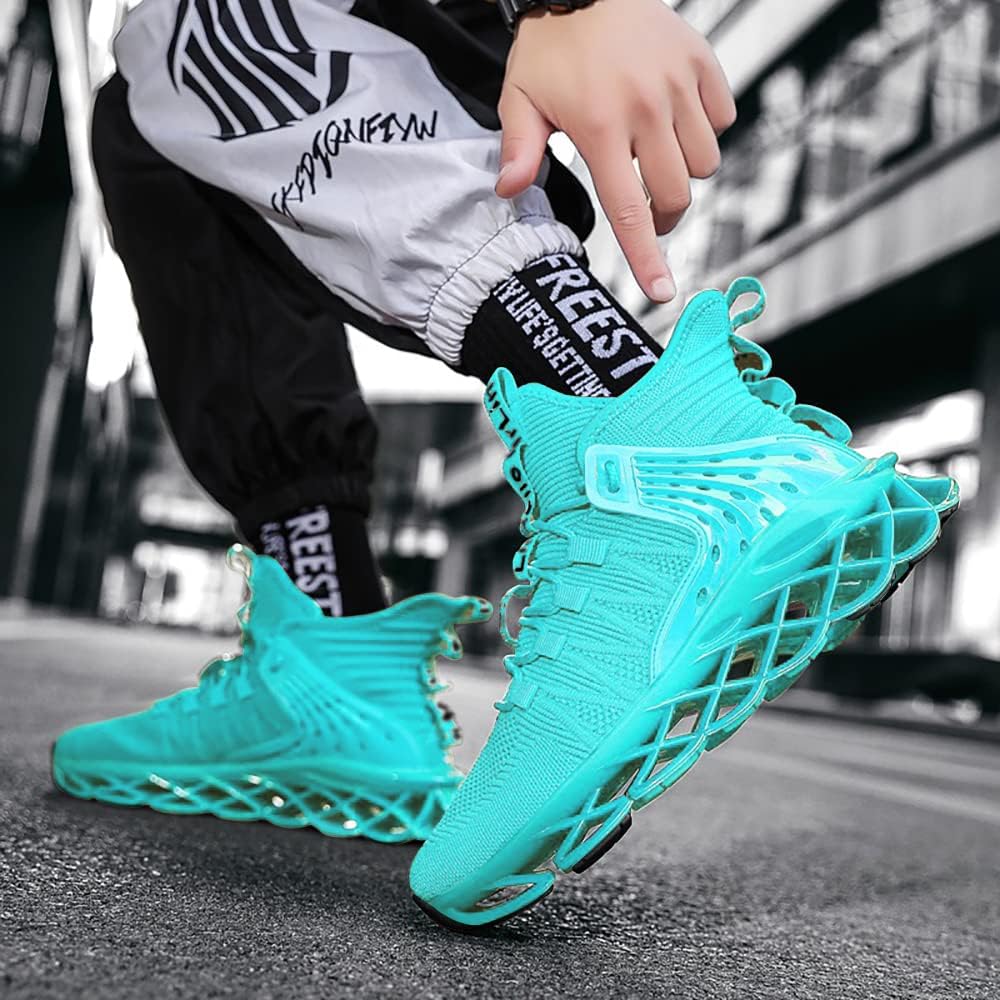 Hello MrLin Men's Running Shoes Non Slip Athletic Tennis Walking Blade Type Sneakers Hip Hop