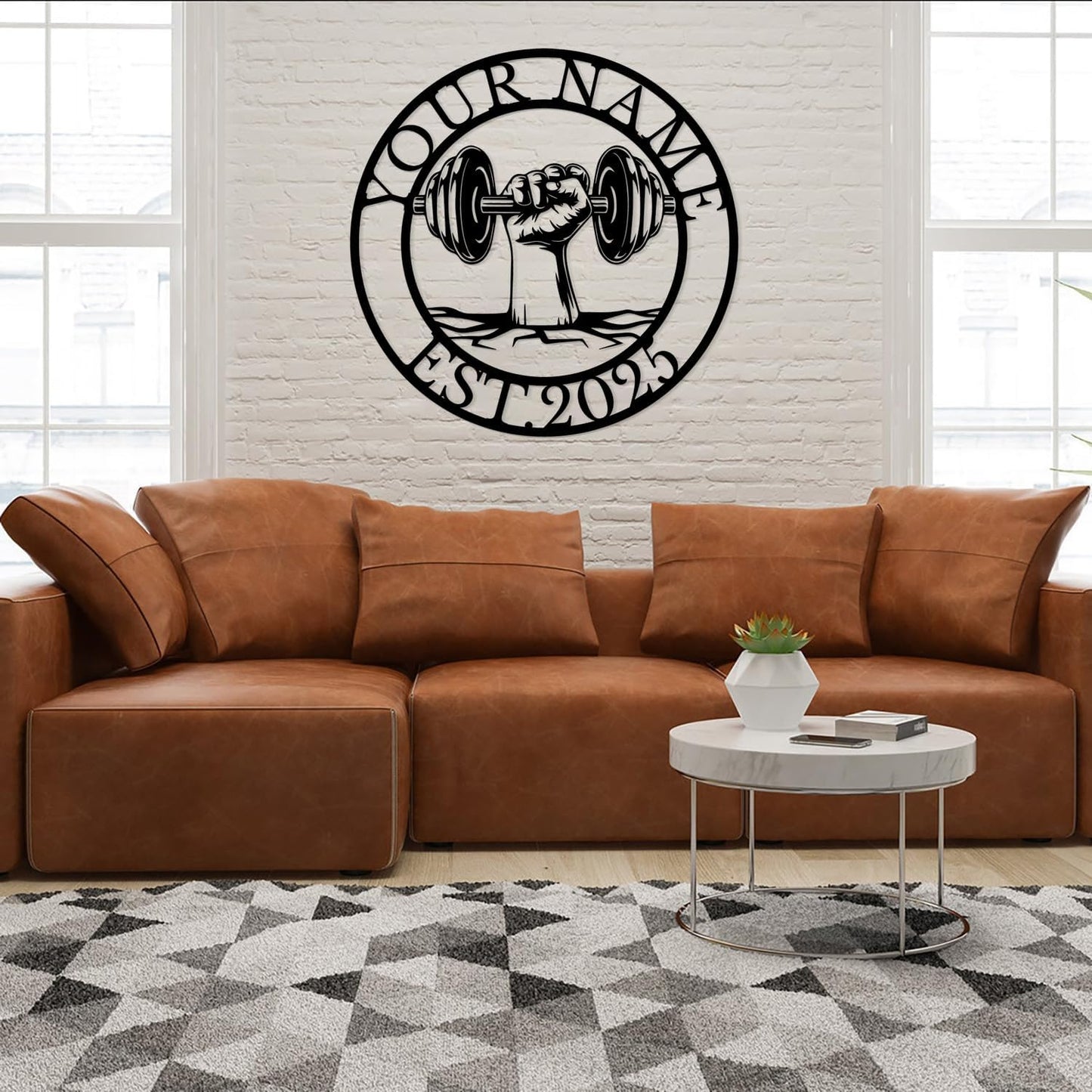 Personalized Metal Gym Sign, Custom Fitness Metal Wall Decor, Body Builder Lovers Gift, Gym Custom Unique Metal Wall Art, fitness room decor, home gym decor, gym wall art (Style-5)