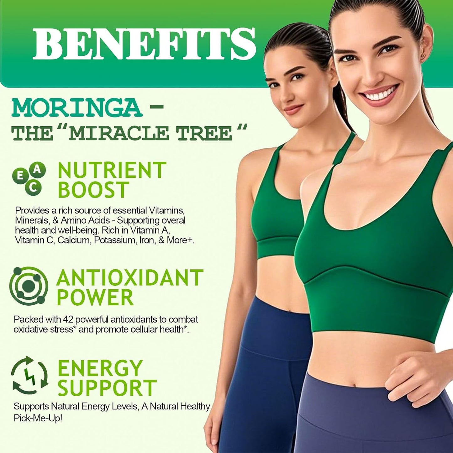 Organic Moringa Liquid Drops, Pure Moringa Oleifera Leaf Extract w. Turmeric, Black Pepper & Vitamin C E, Moringa Supplemens for Activates AMPK & GLP-1, Energy Antioxidant Skin Gut