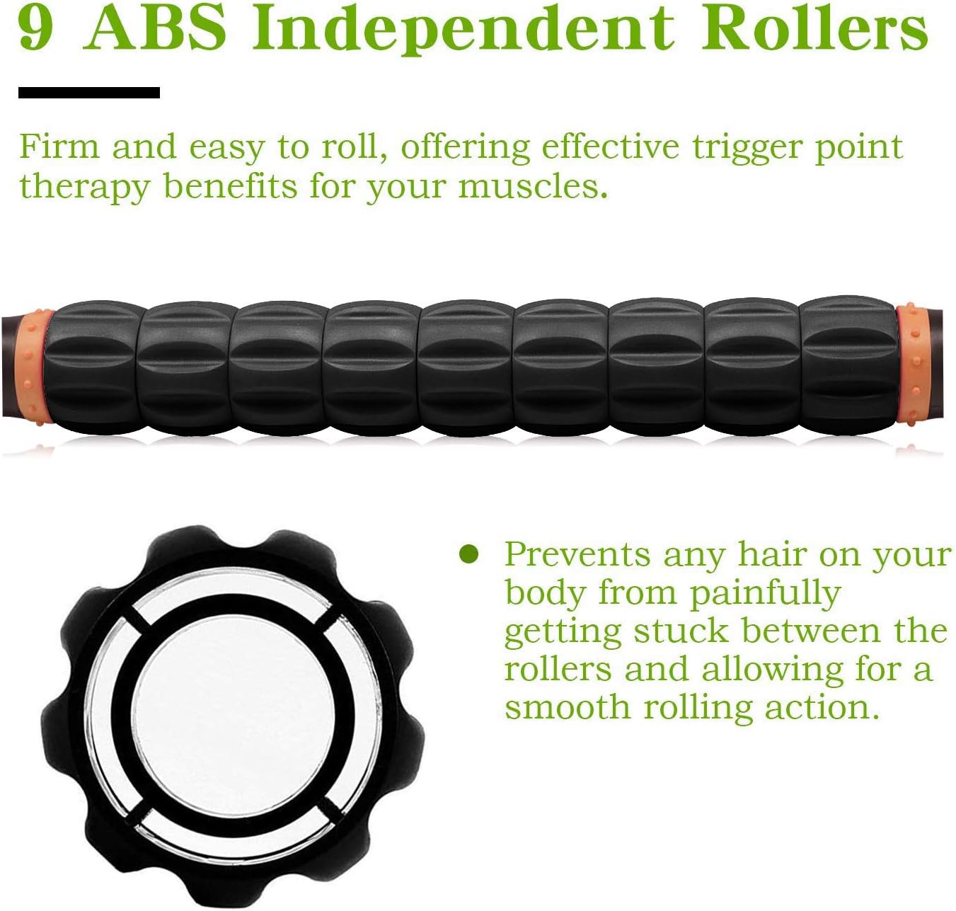 Muscle Roller Stick for Athletes - Massage Roller to Reduce Muscle Soreness, Cramping & Tightness in Legs, Arms, Back & Calves-Body-Building Apparatus