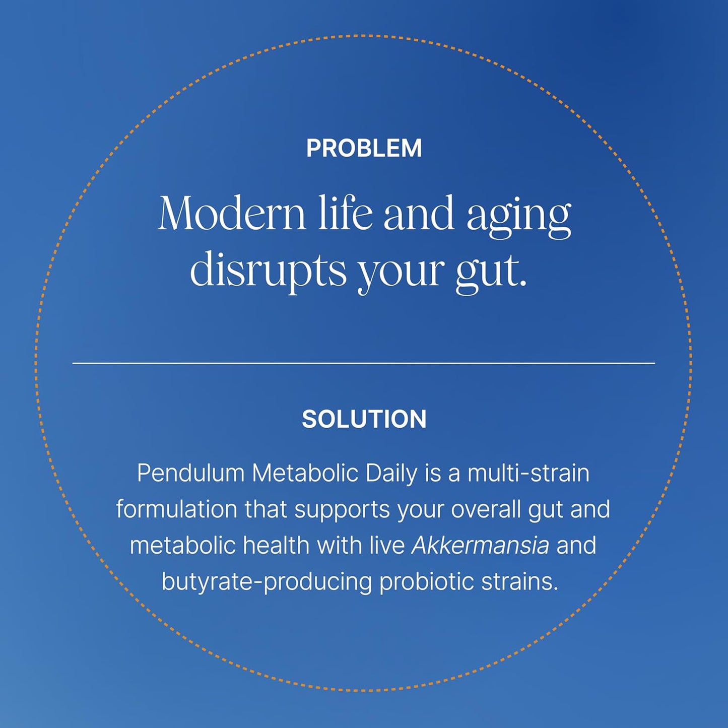 Pendulum Metabolic Daily - Multi-Strain Probiotic with Akkermansia muciniphila to Support Metabolism and Sustain Energy Levels - for Women and Men - 90 Capsules (1 Pack)