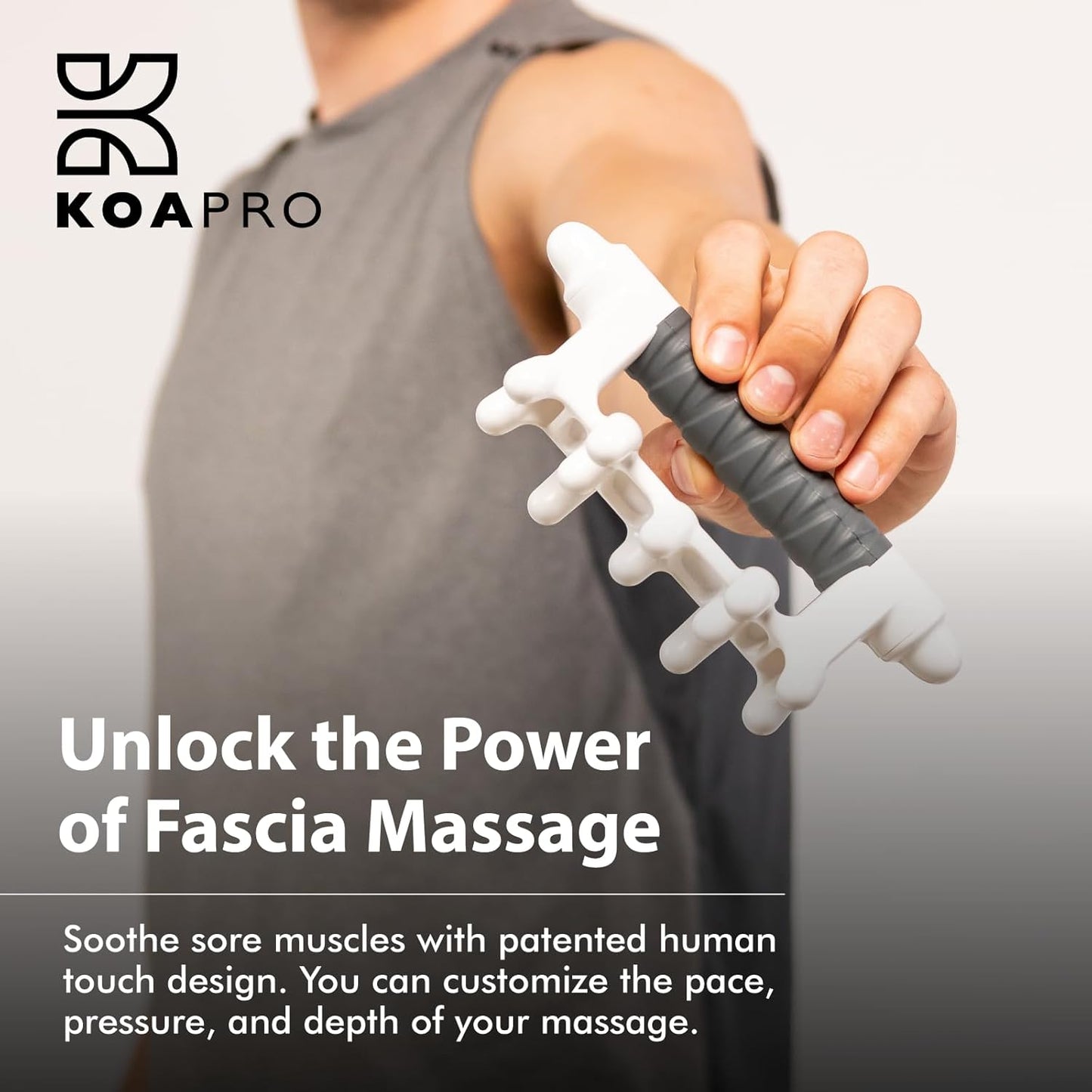 KOAPRO Facia Blaster Fascia Massage Tool for Myofascial Release - Manual Trigger Point and Deep Tissue Sore Muscle Relief, Holistic Fascia Health, Cellulite Massager Tool for Legs, Neck, Back and more