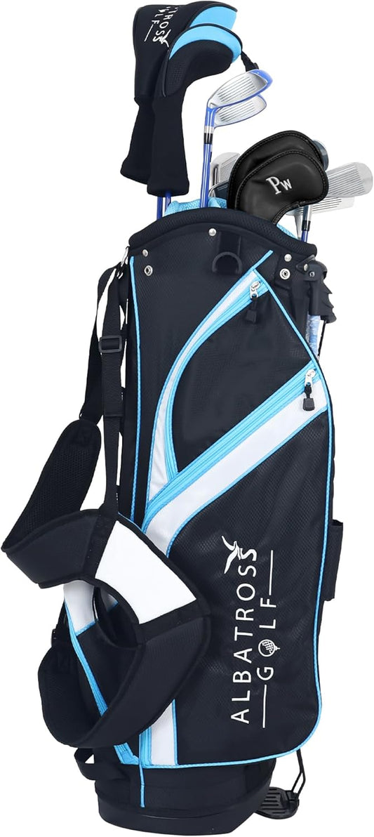 Junior Complete Golf Club Set with Stand Bag for Age 3-12, 7-Piece or 8-Piece Set, Right Hand