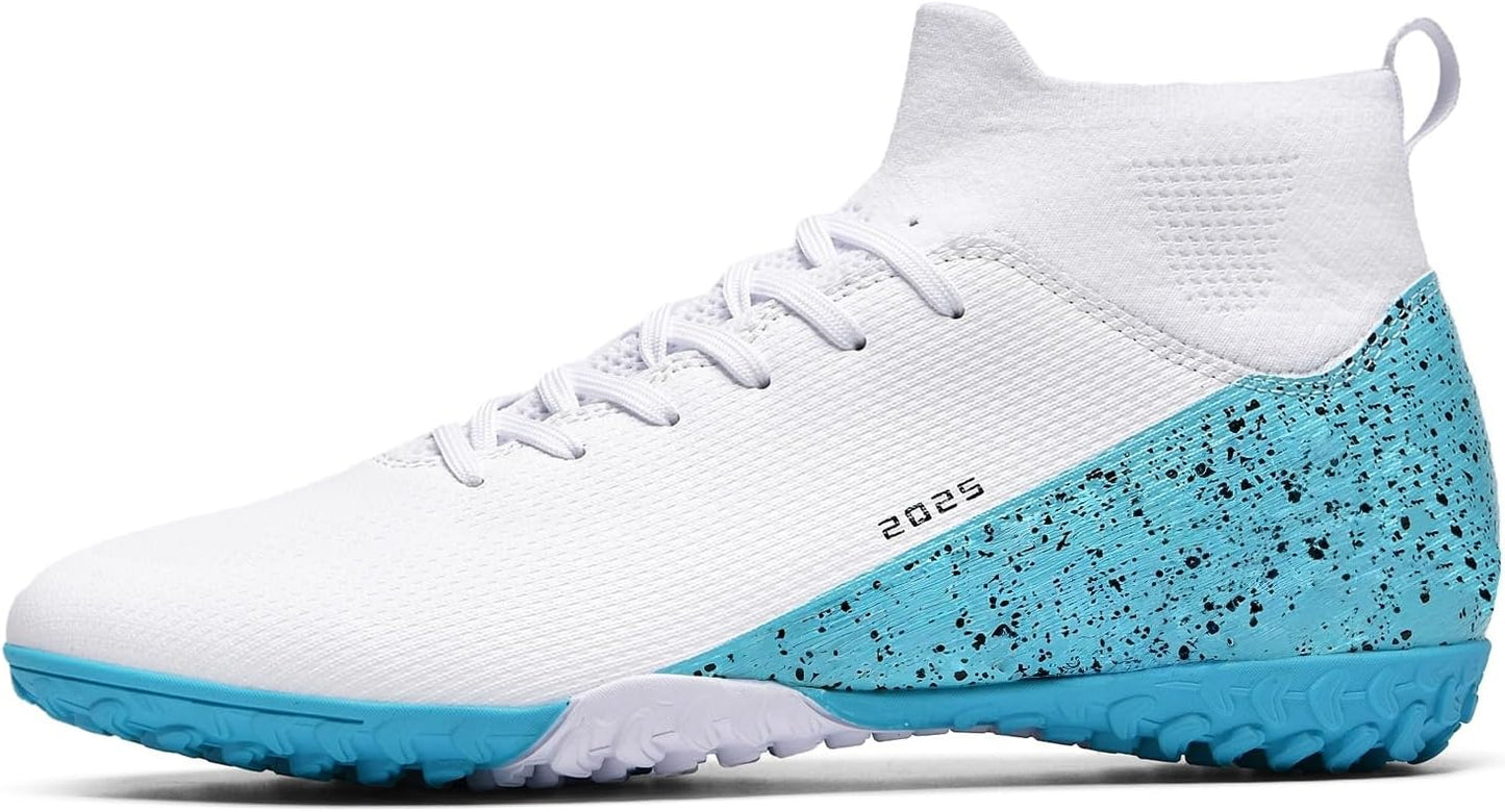 Soccer Cleats for Mens Womens Indoor Soccer Shoes Unisex Baseball Turf Shoes Youth Rugby Shoes Adult AG FG TF Football Boots Wide Training Sneaker