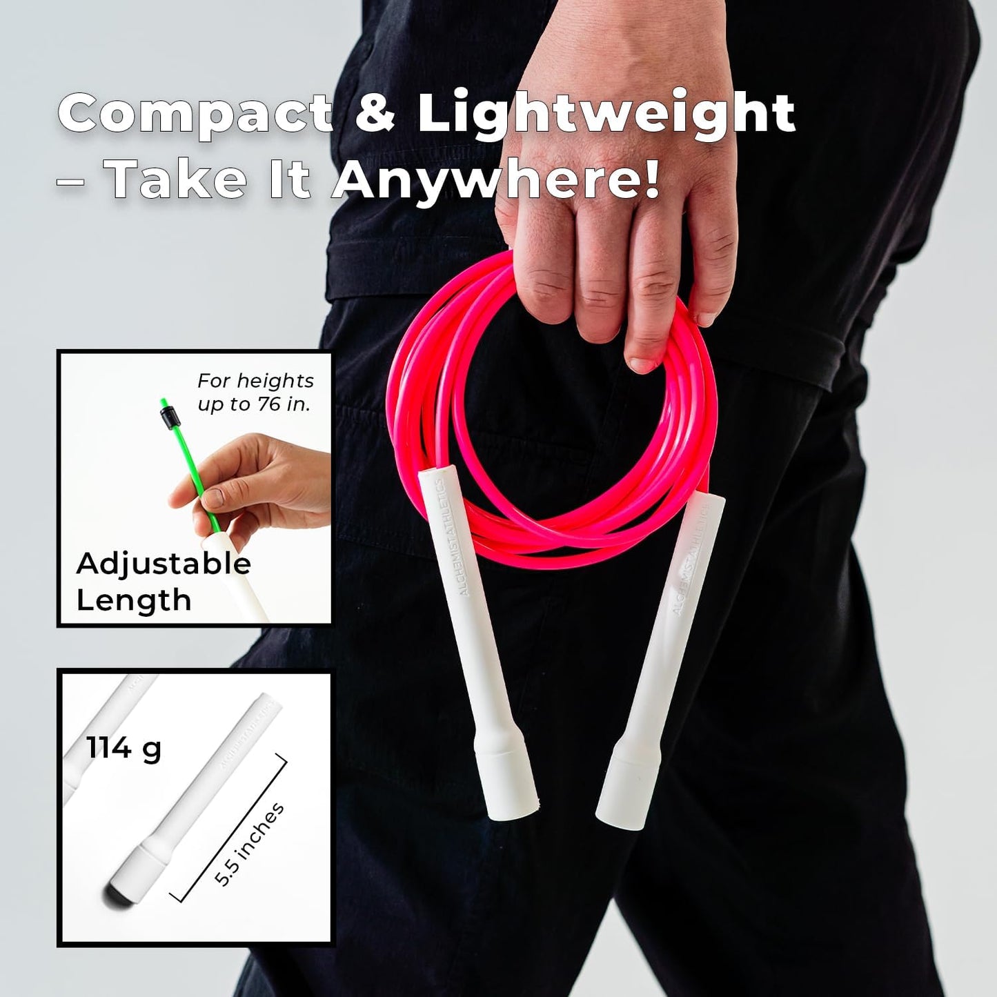 Premium Tangle-Free Jump Rope for Men & Women | Adjustable 10ft Skipping Rope | Ideal for Boxing, CrossFit & Cardio Training | Speed Rope for Fitness & Double Unders | Shatterproof Ergonomic Handles | Durable 5mm Cord